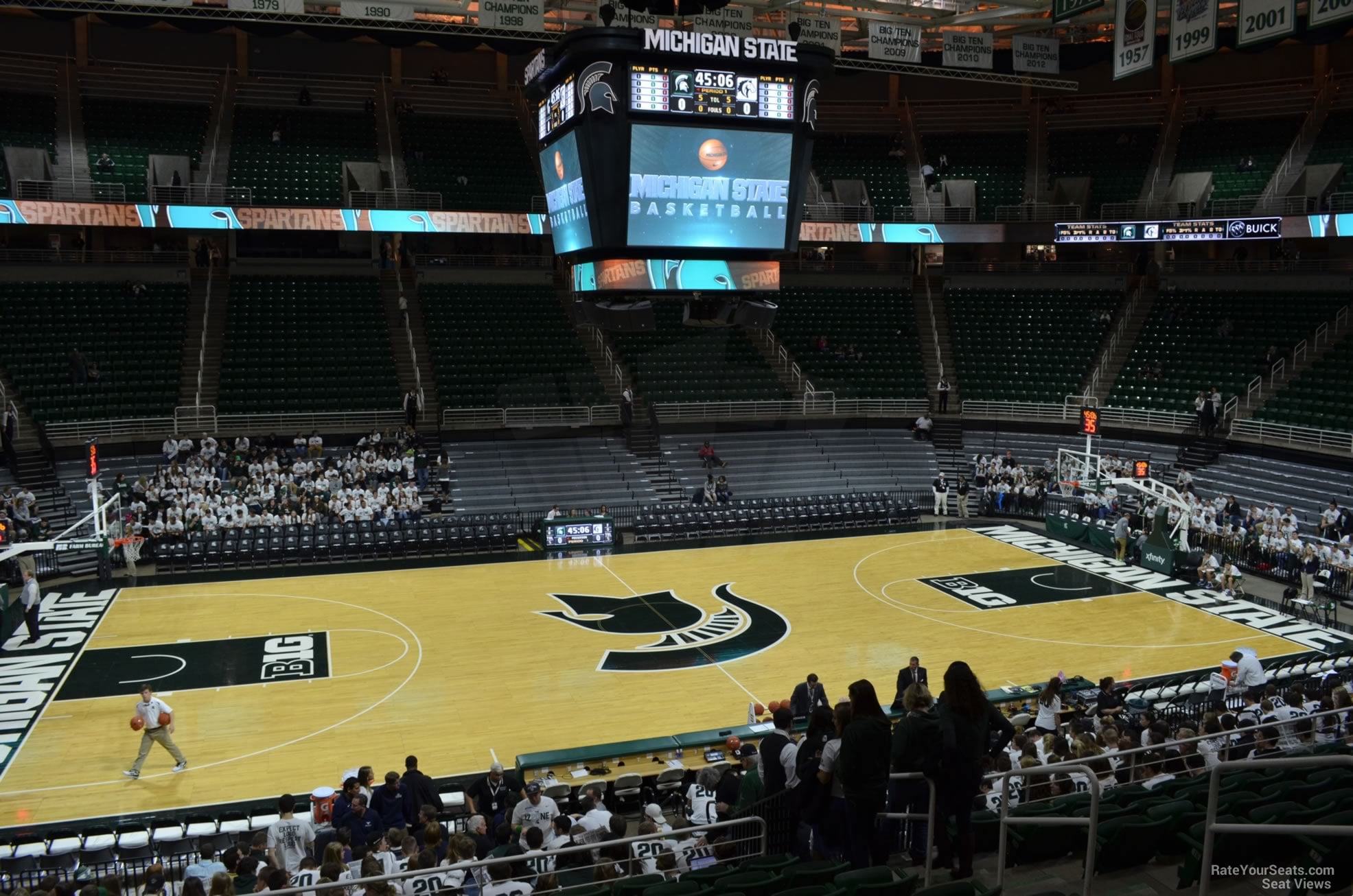 section 111, row 22 seat view  - breslin center
