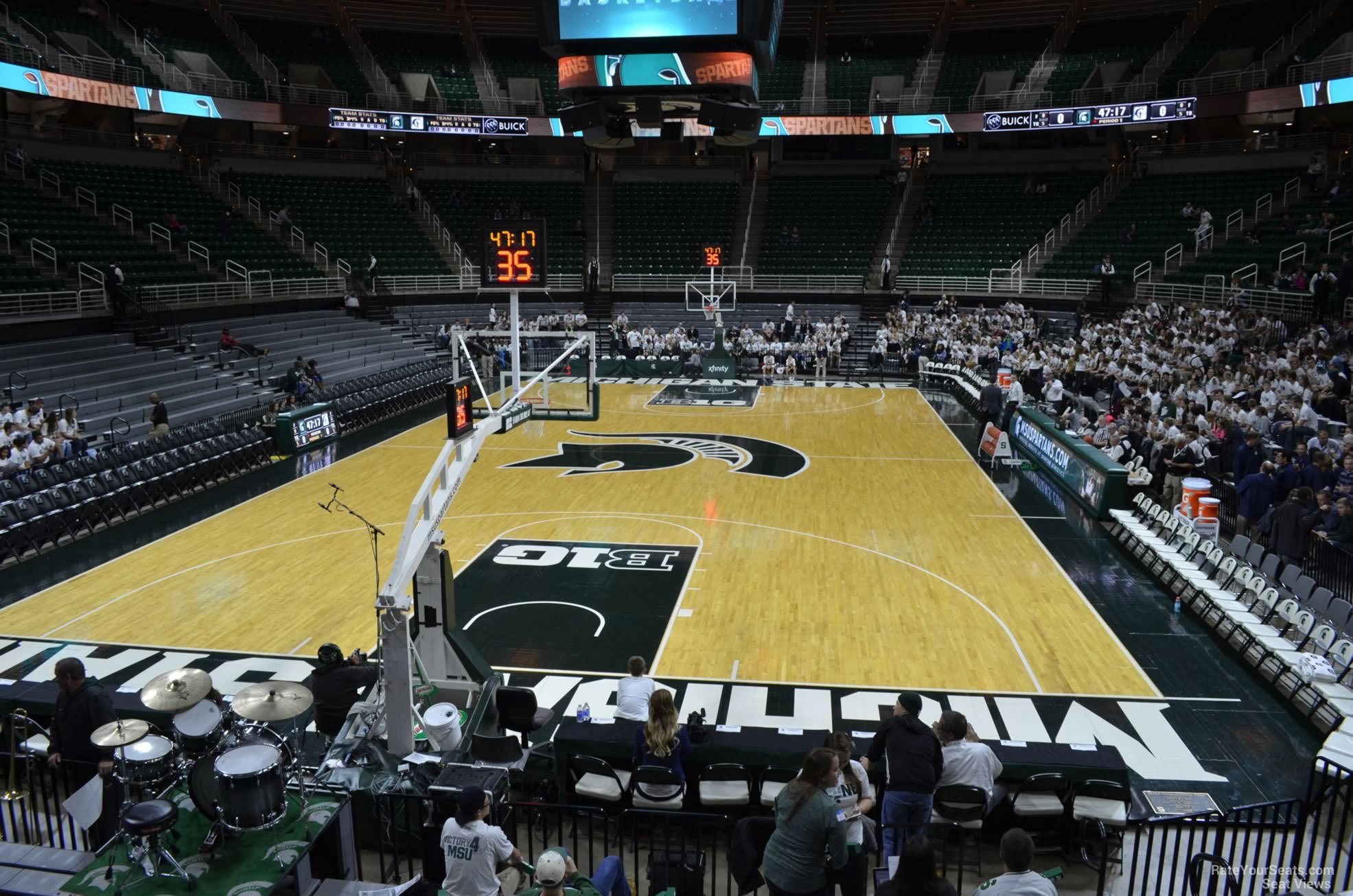 section 118, row 13 seat view  - breslin center