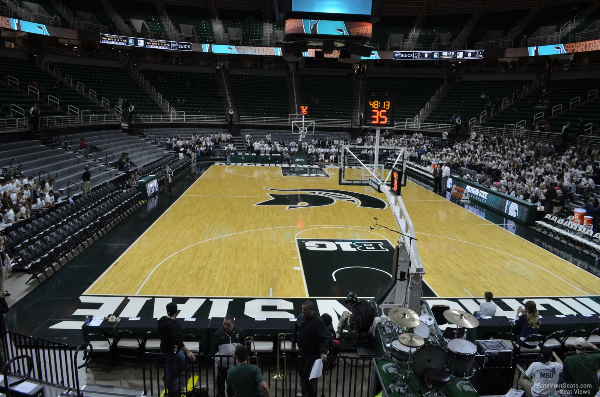 section 120, row 13 seat view  - breslin center