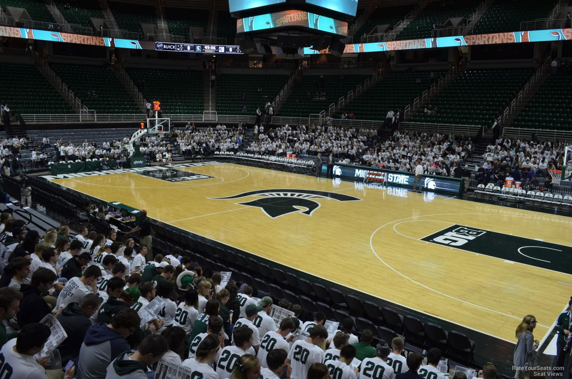 section 126, row 13 seat view  - breslin center