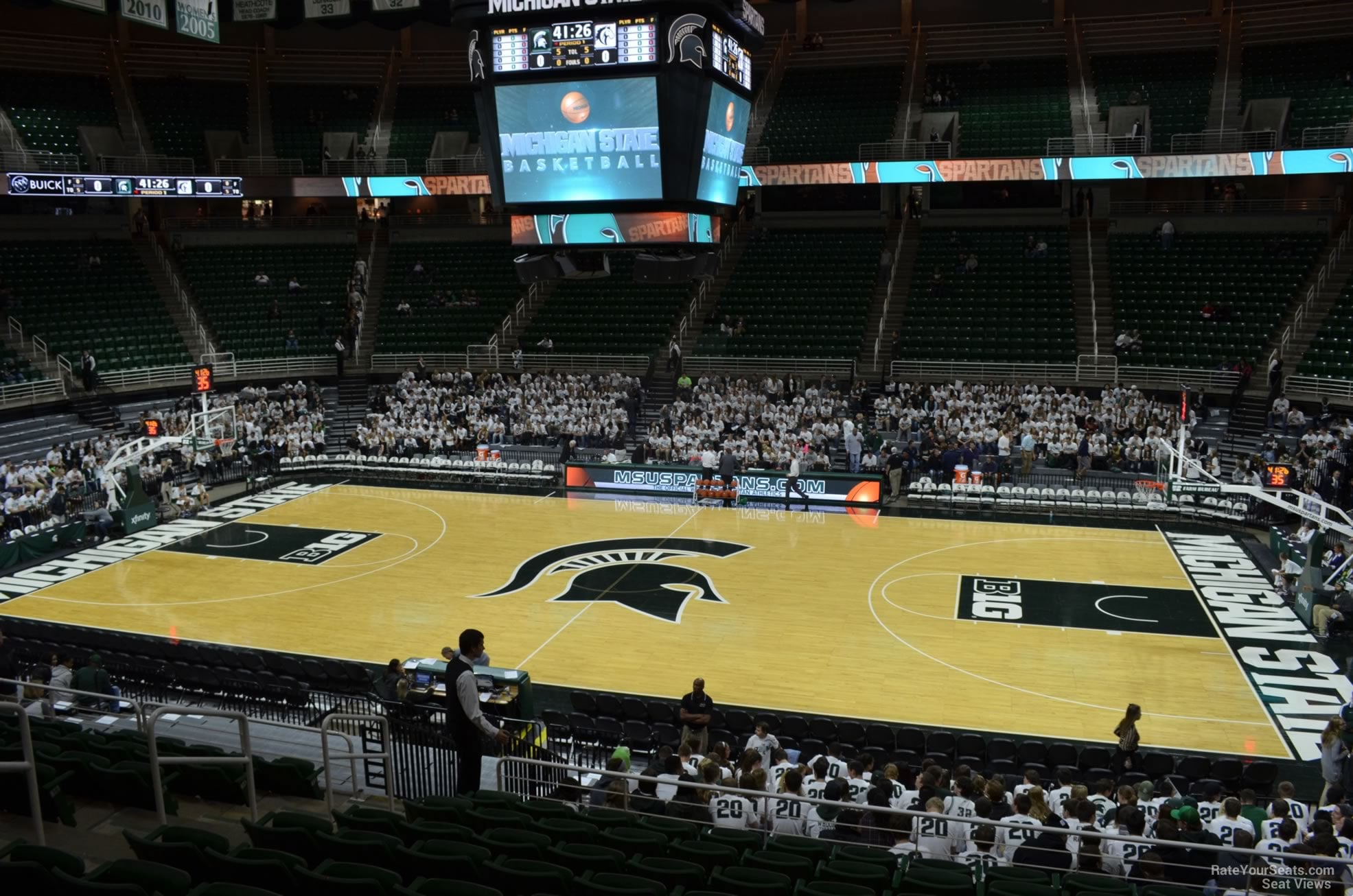 section 127, row 22 seat view  - breslin center