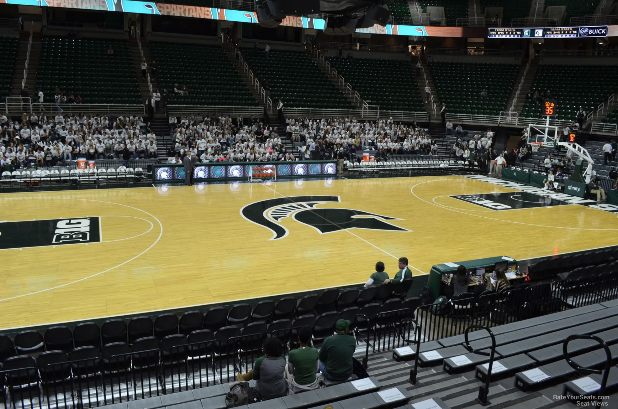 section 129, row 13 seat view  - breslin center