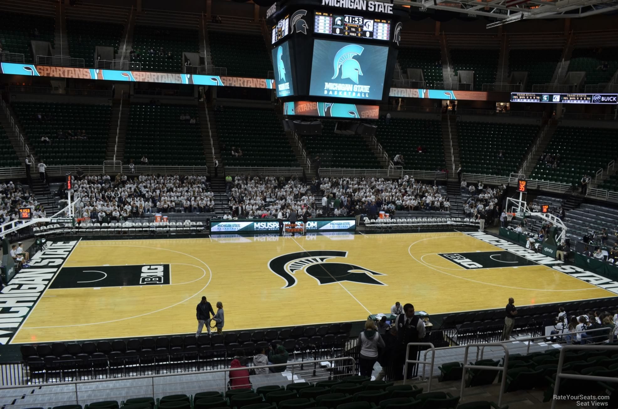 section 129, row 22 seat view  - breslin center