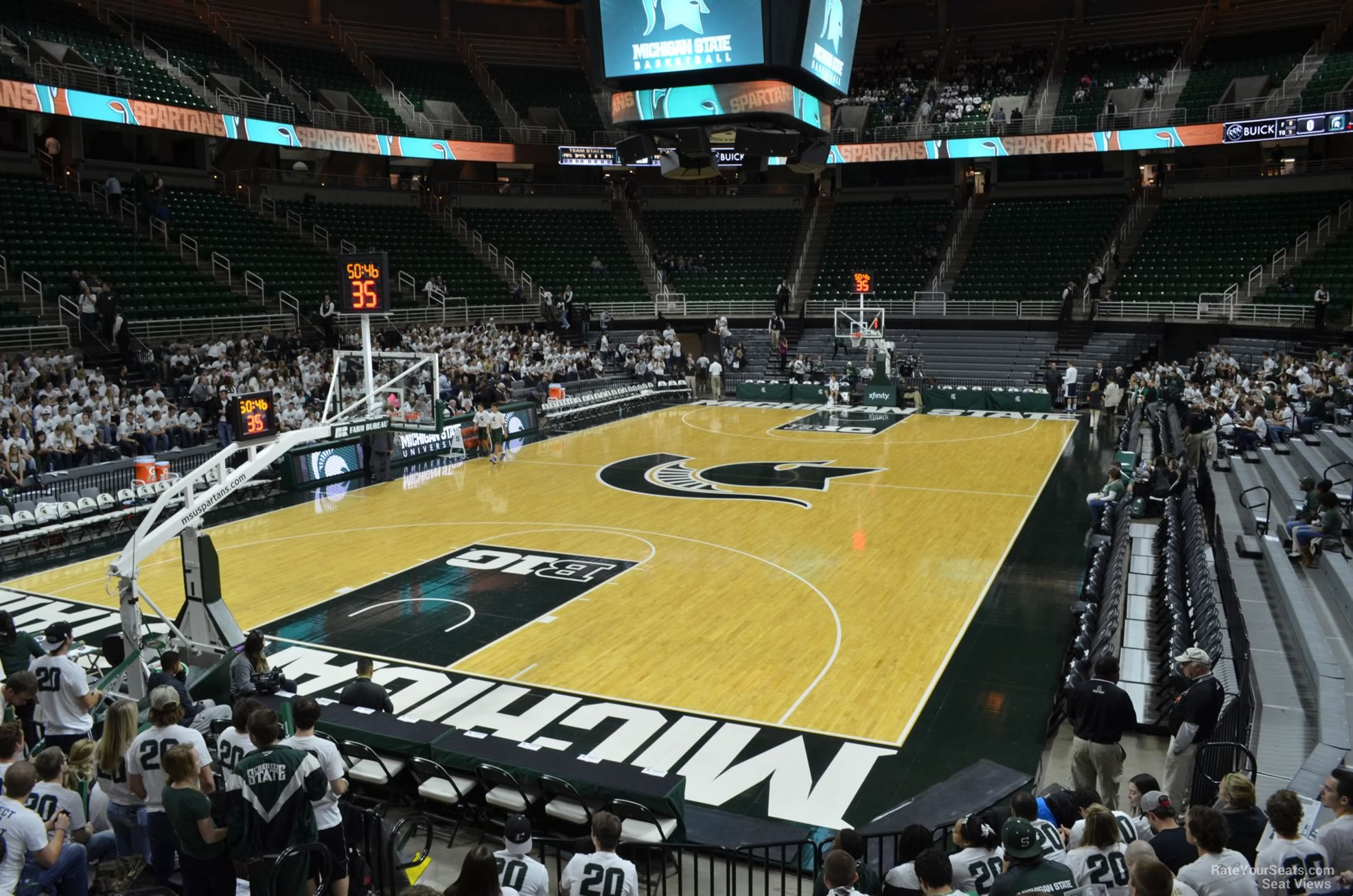 section 135, row 13 seat view  - breslin center
