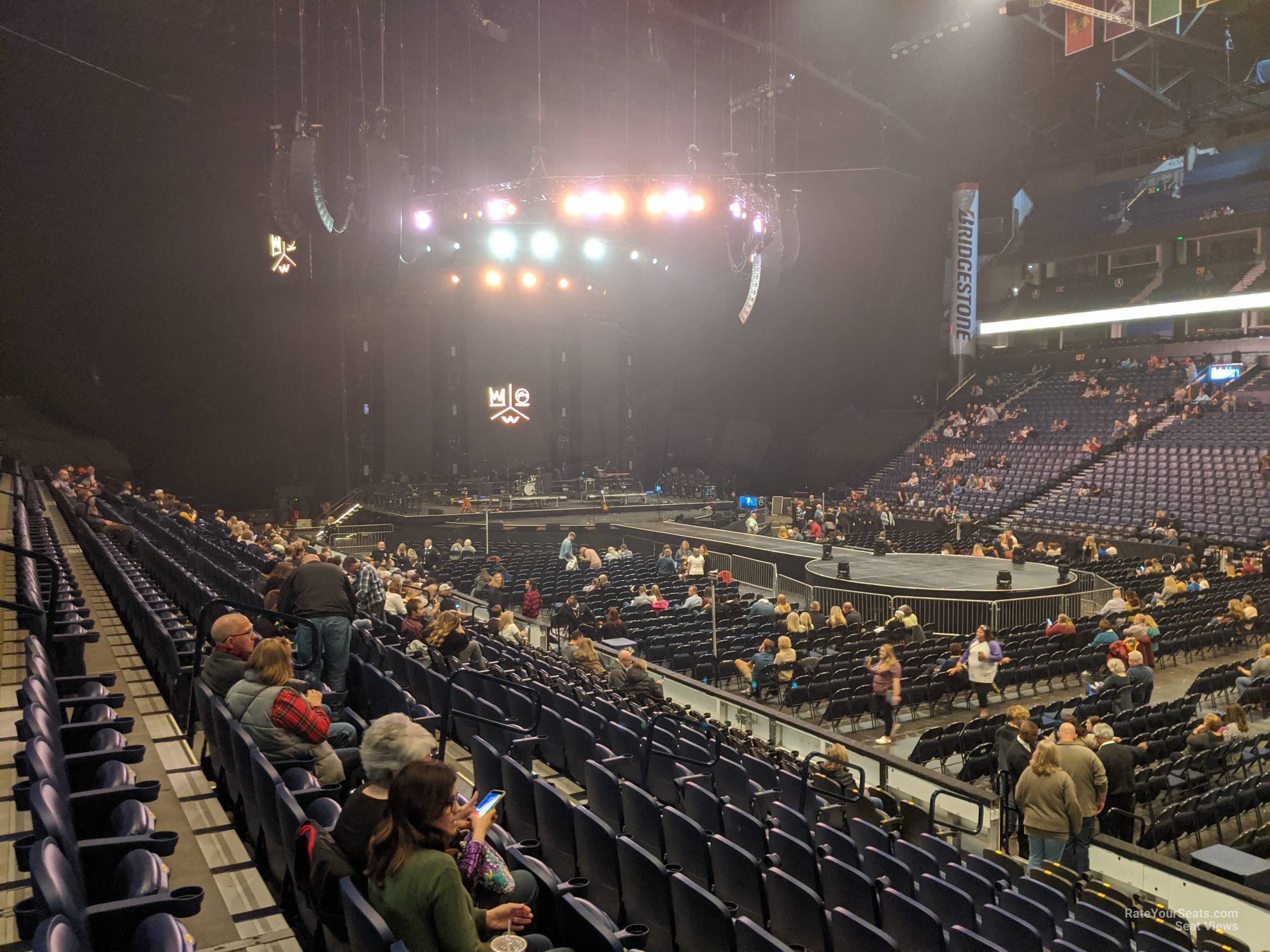Bridgestone Seating Chart With Rows Concert Matttroy