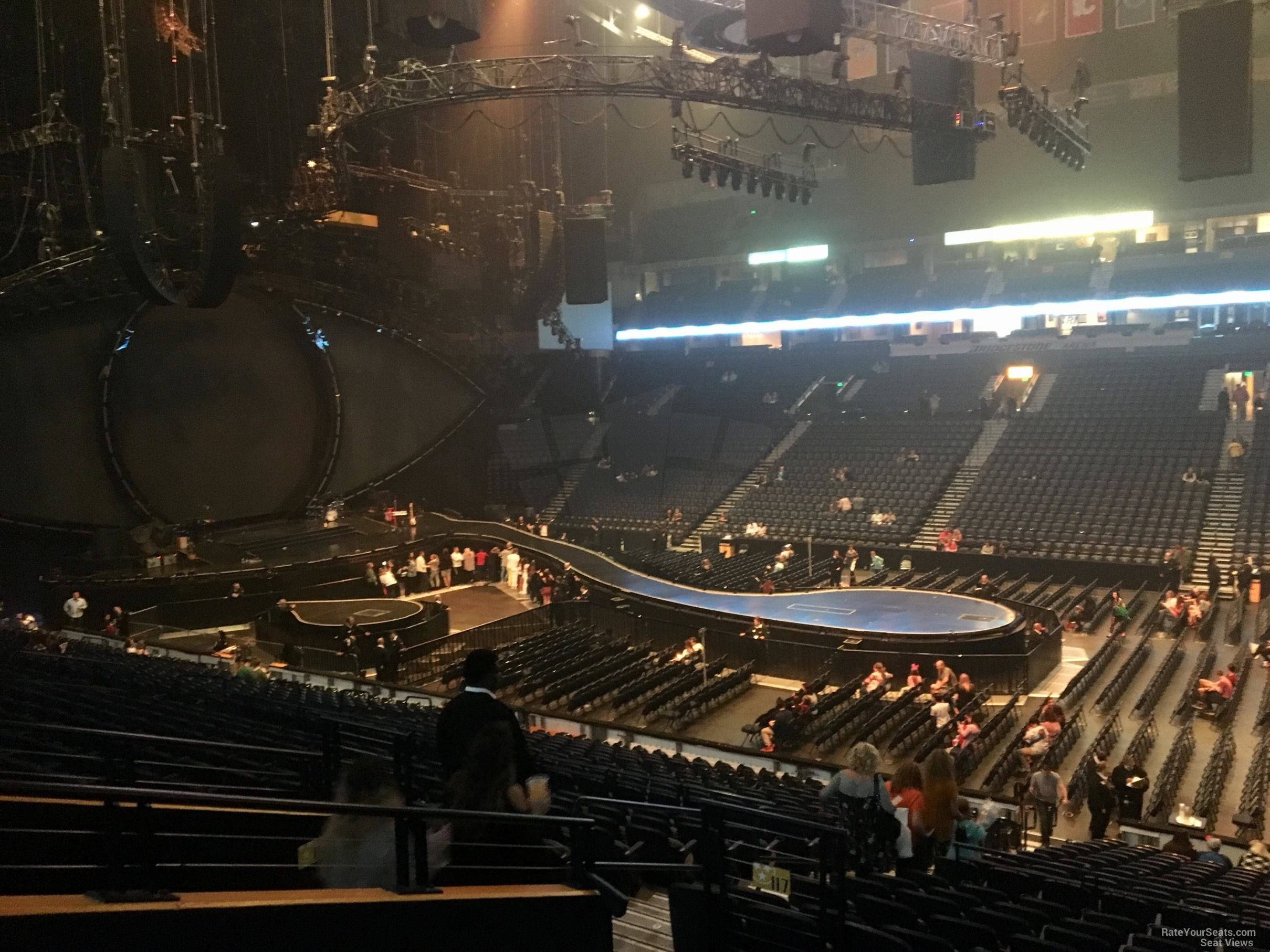 Bridgestone Arena Section 117 Concert Seating - RateYourSeats.com