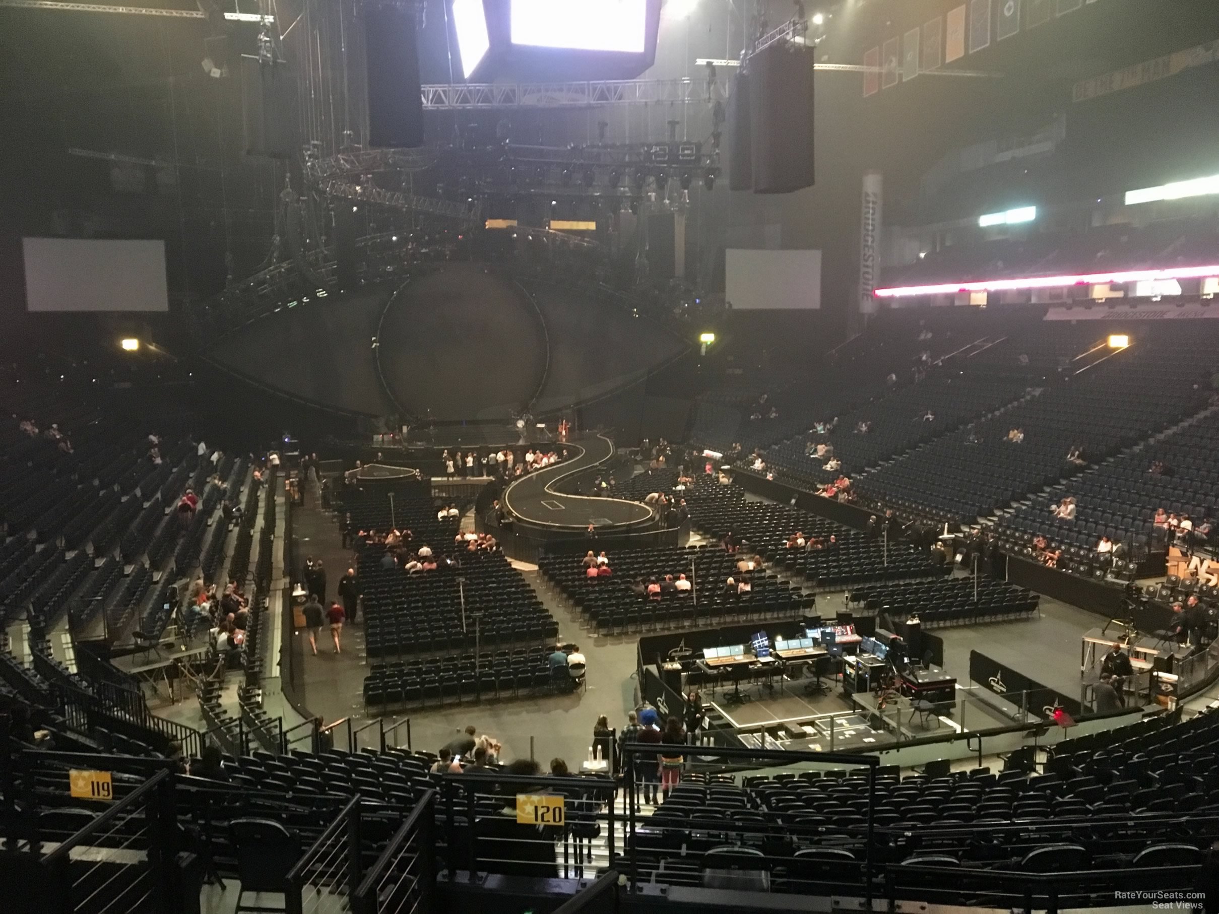 Bridgestone Arena Seating Chart Basketball