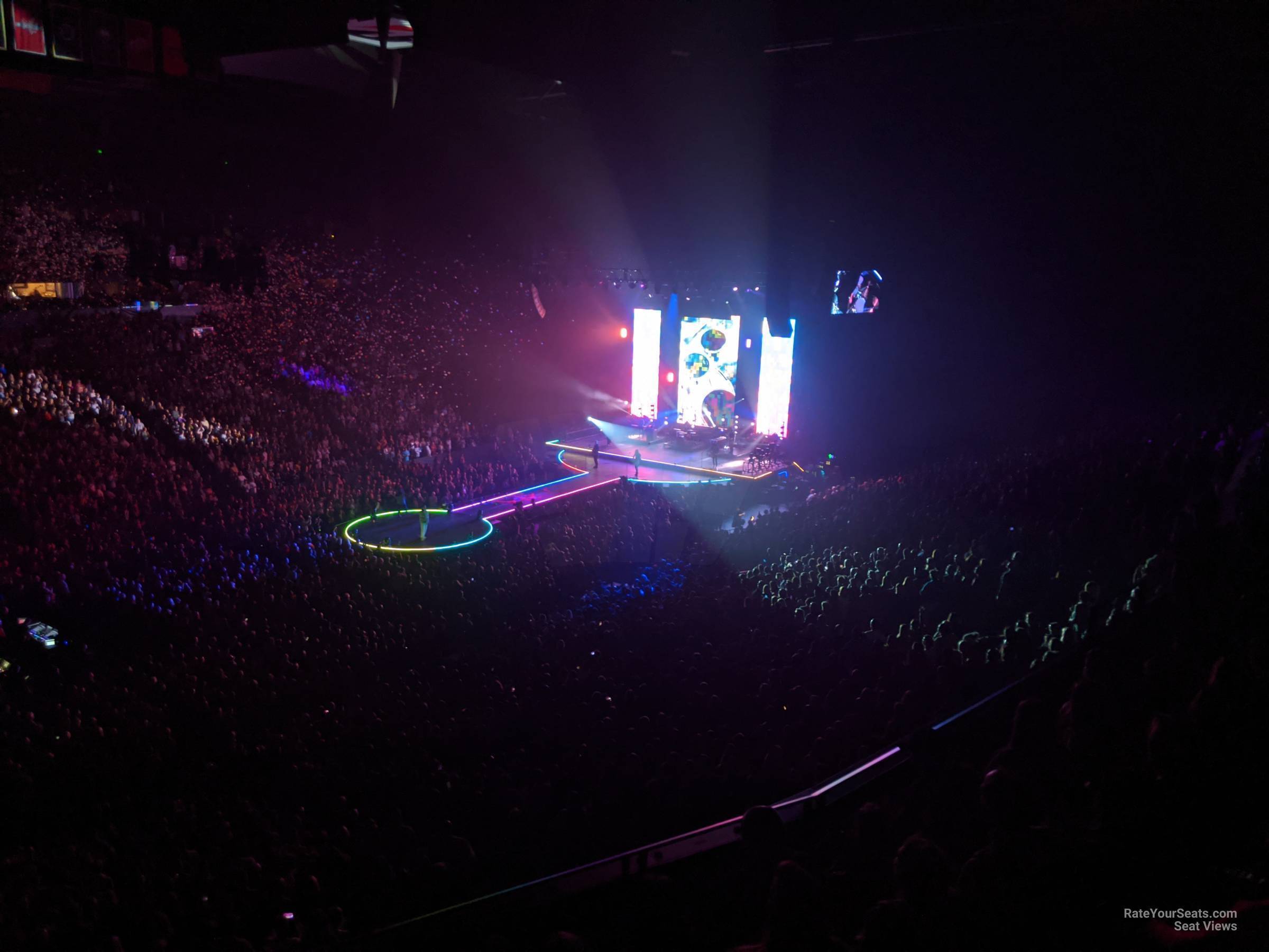 section 206, row g seat view  for concert - bridgestone arena