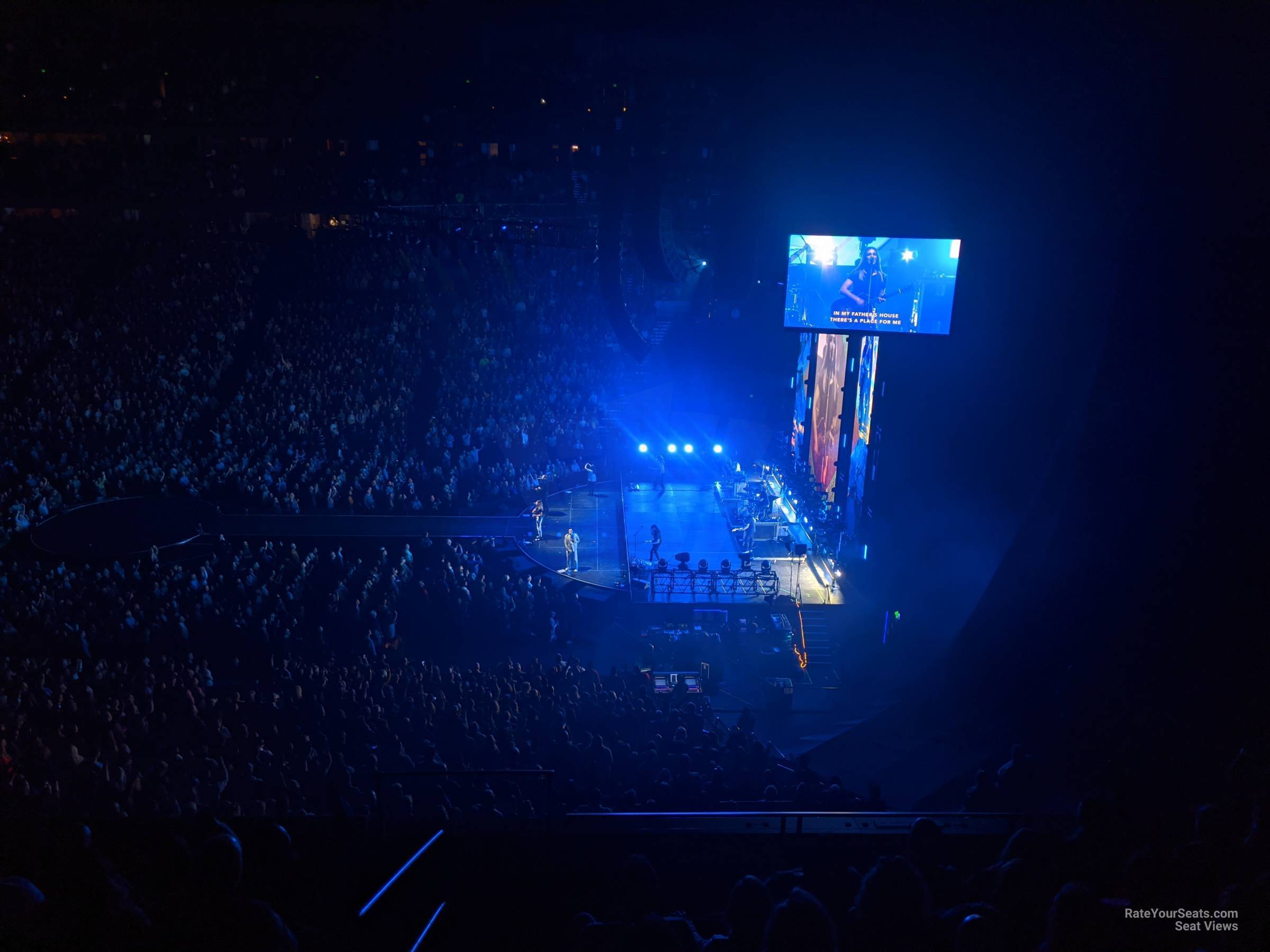section 212, row g seat view  for concert - bridgestone arena