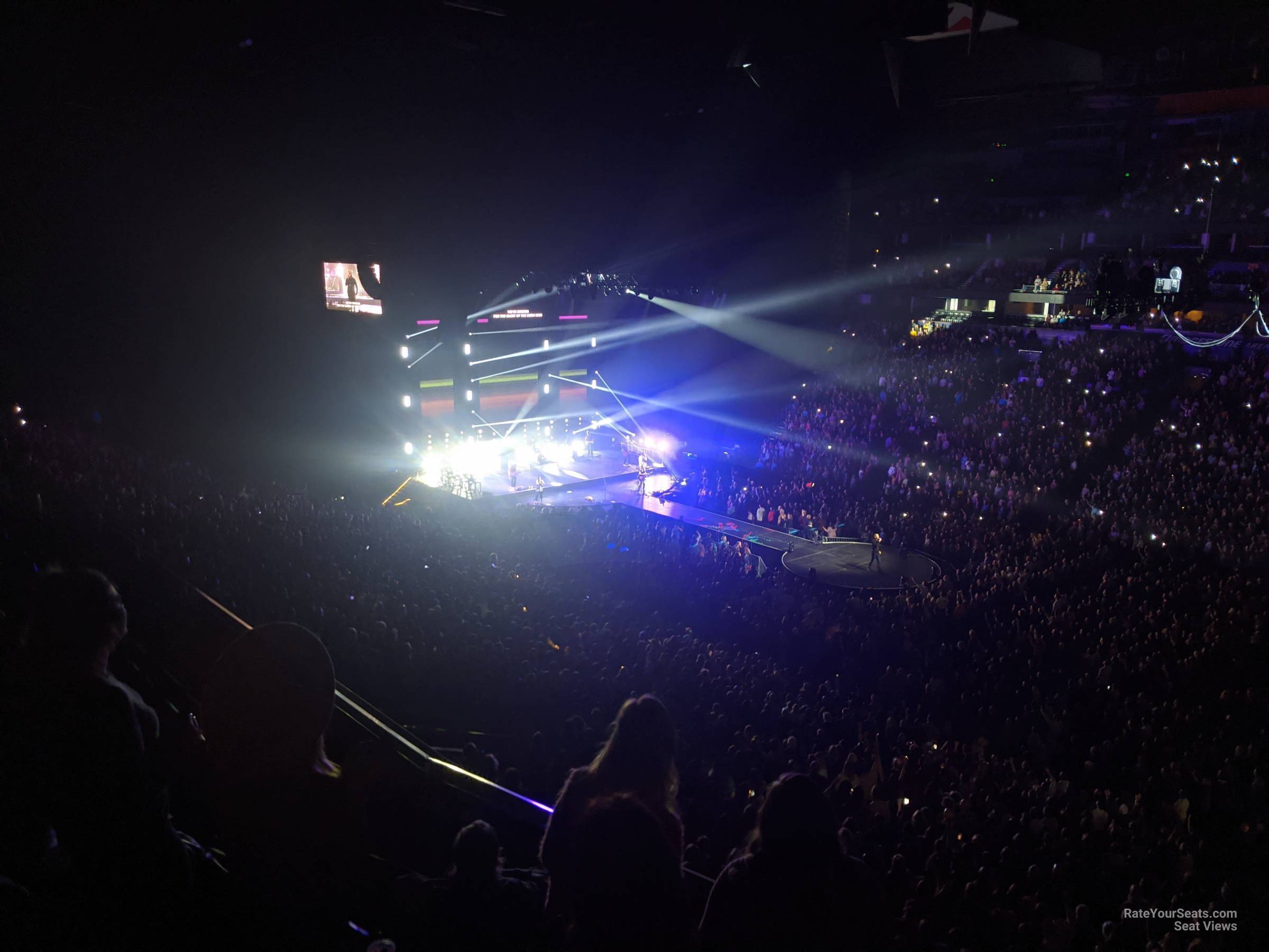 501 club, row g seat view  for concert - bridgestone arena