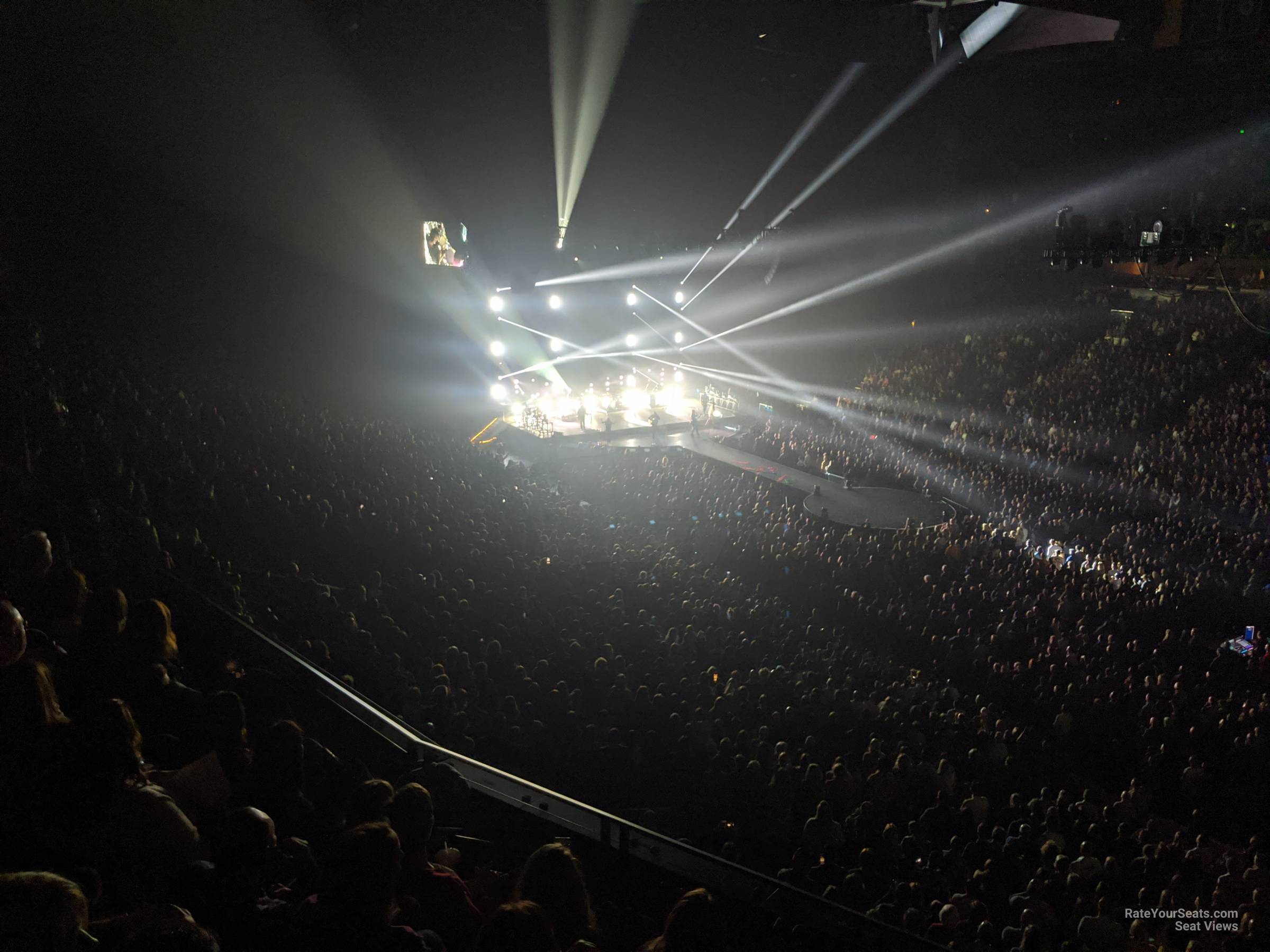 section 219, row g seat view  for concert - bridgestone arena