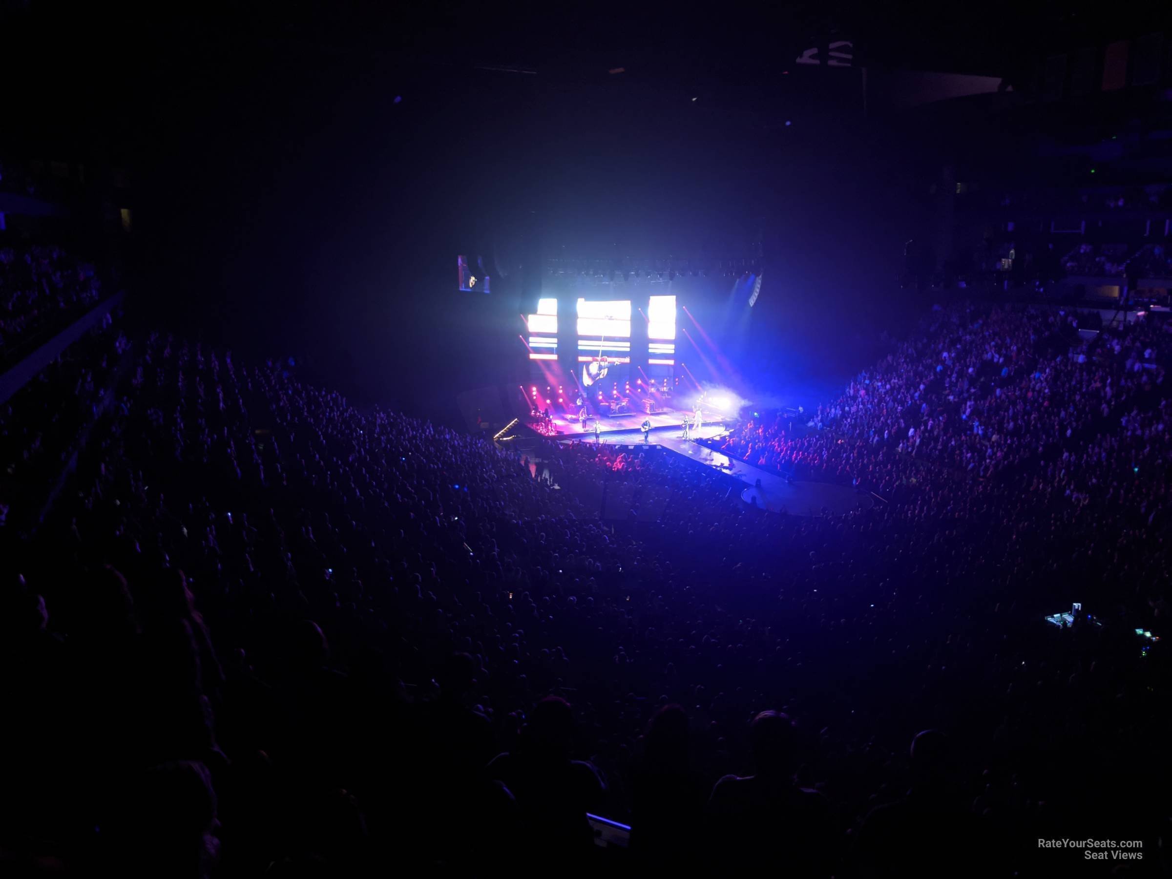 section 220, row g seat view  for concert - bridgestone arena