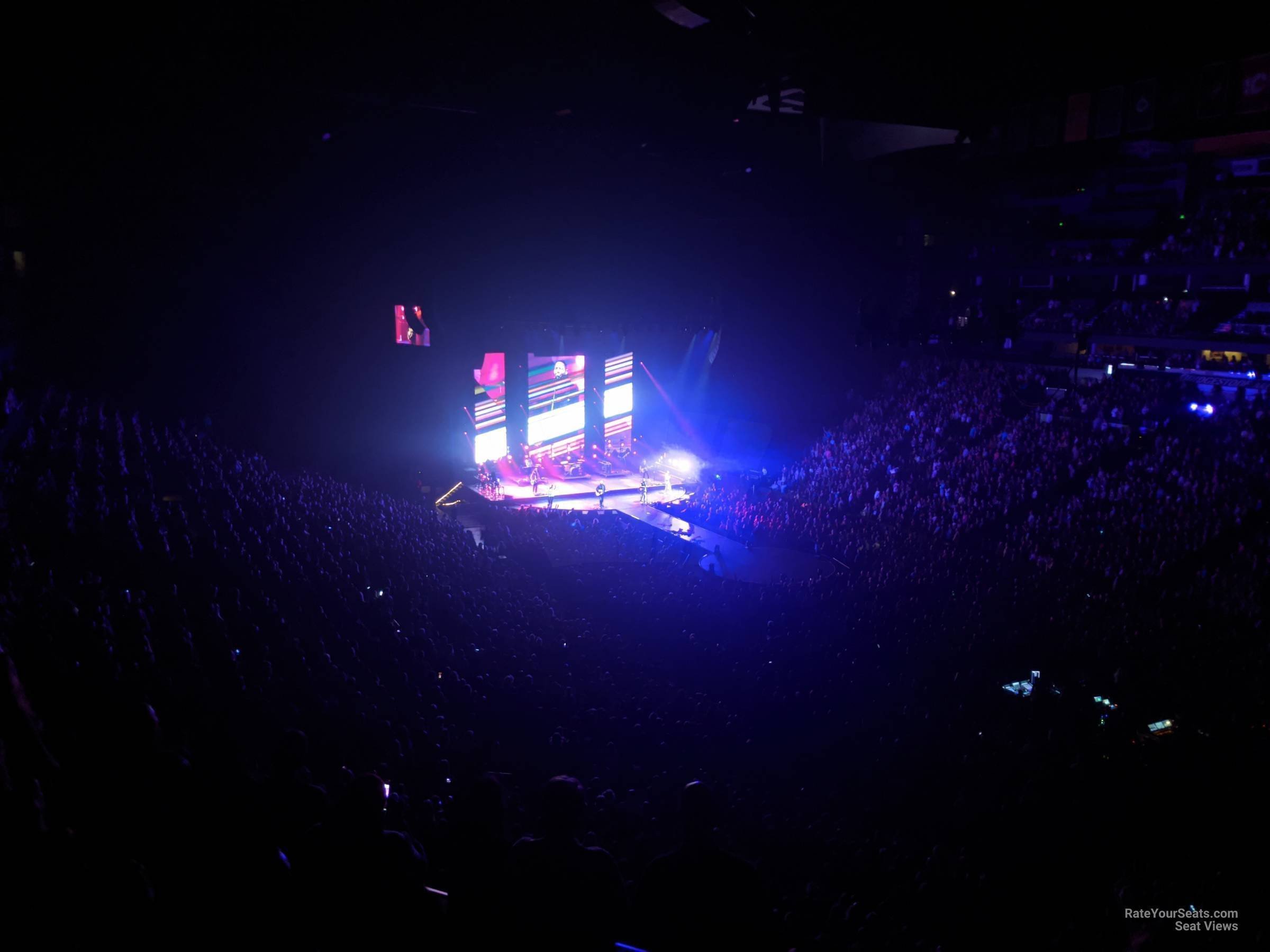 section 221, row g seat view  for concert - bridgestone arena