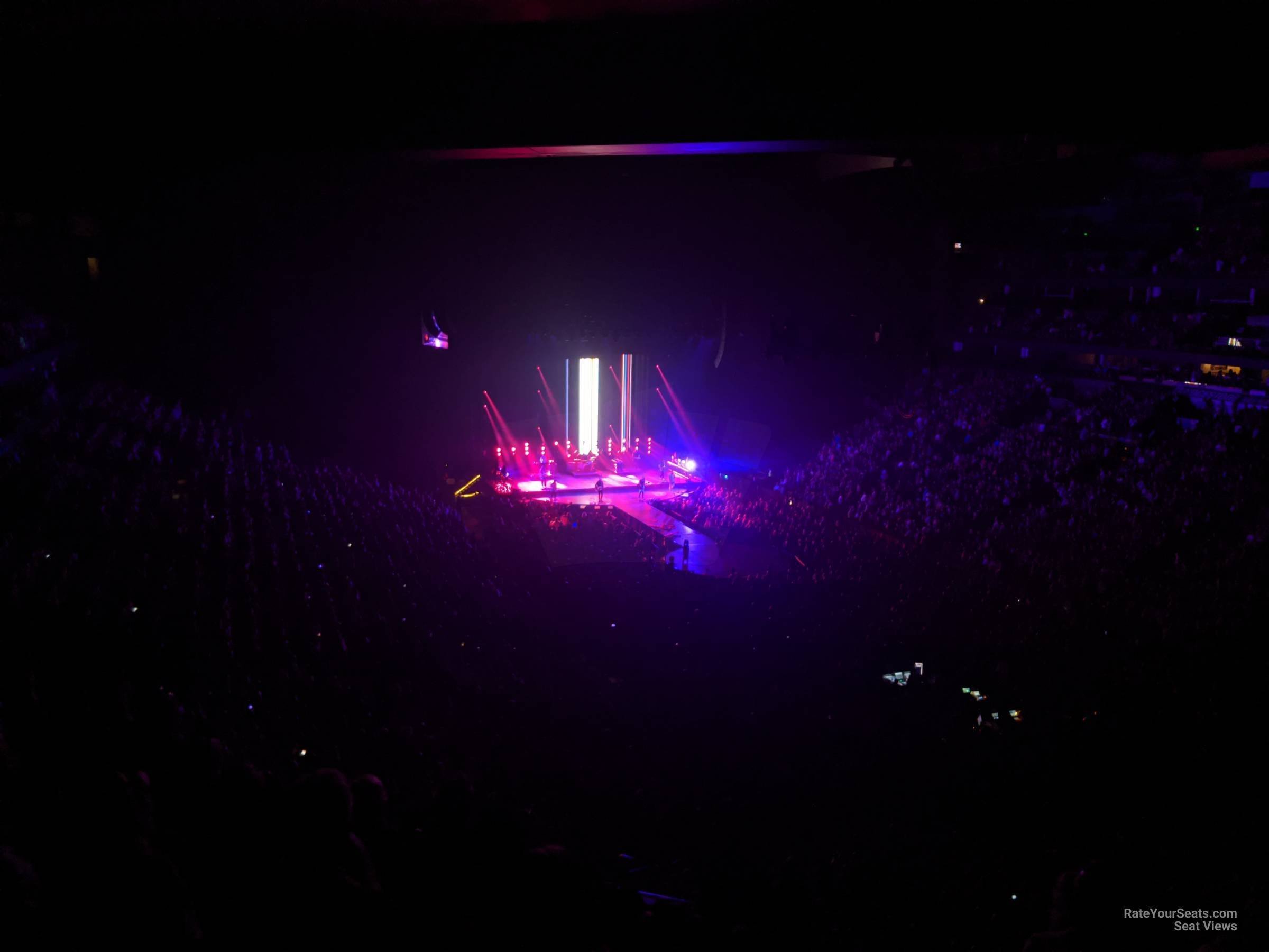 section 222, row k seat view  for concert - bridgestone arena