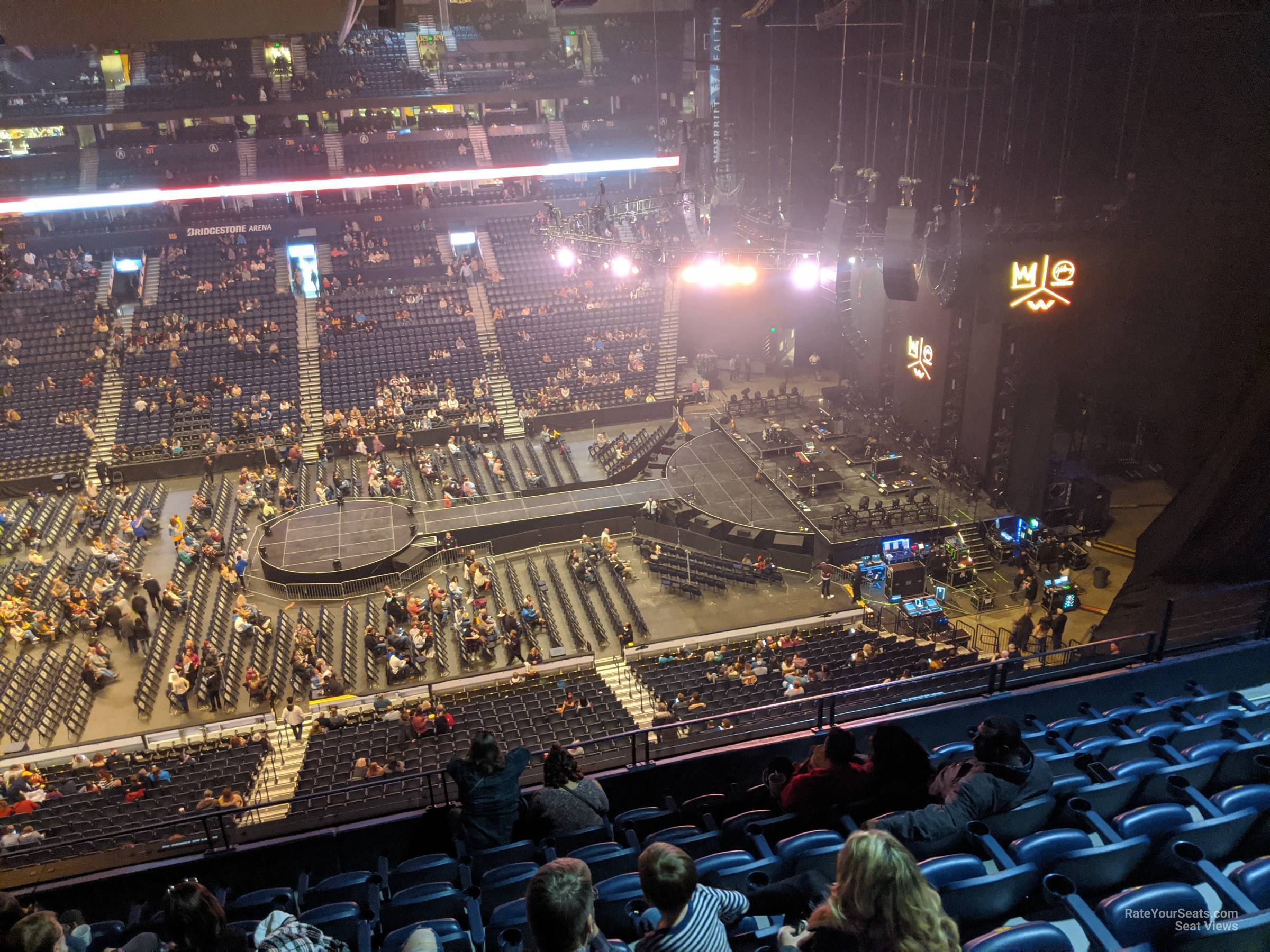 Bridgestone Arena Section 310 Concert Seating