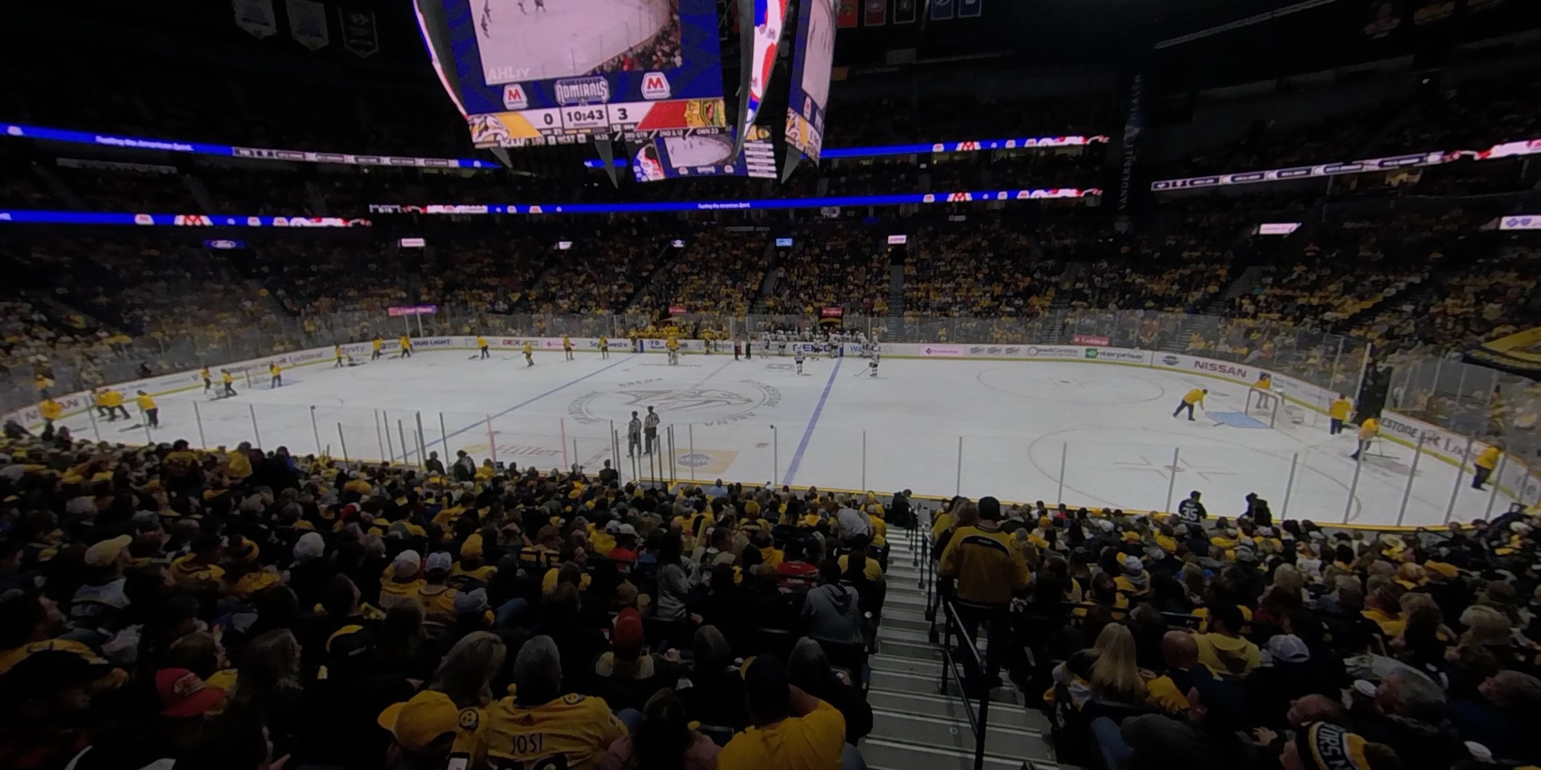section 106 panoramic seat view  for hockey - bridgestone arena