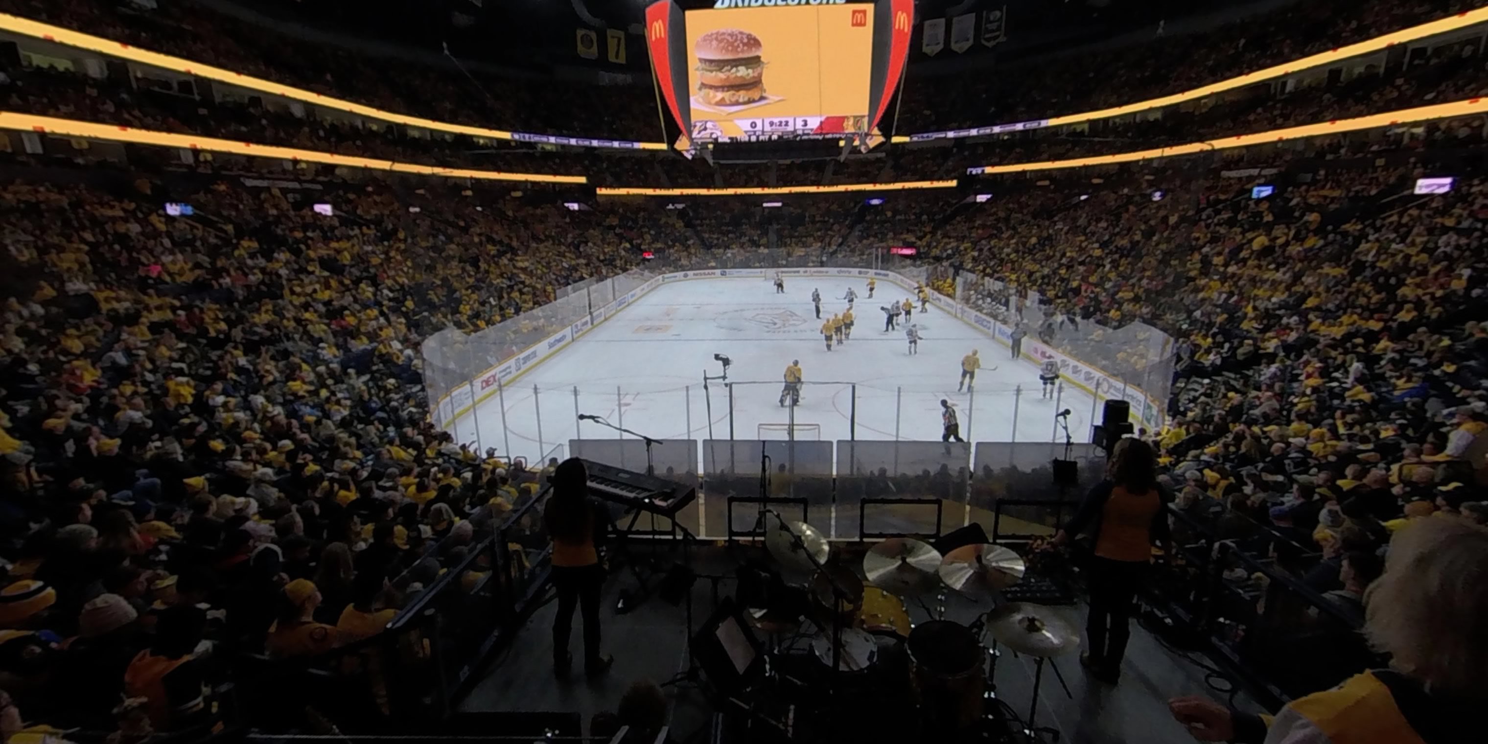 section 110 panoramic seat view  for hockey - bridgestone arena
