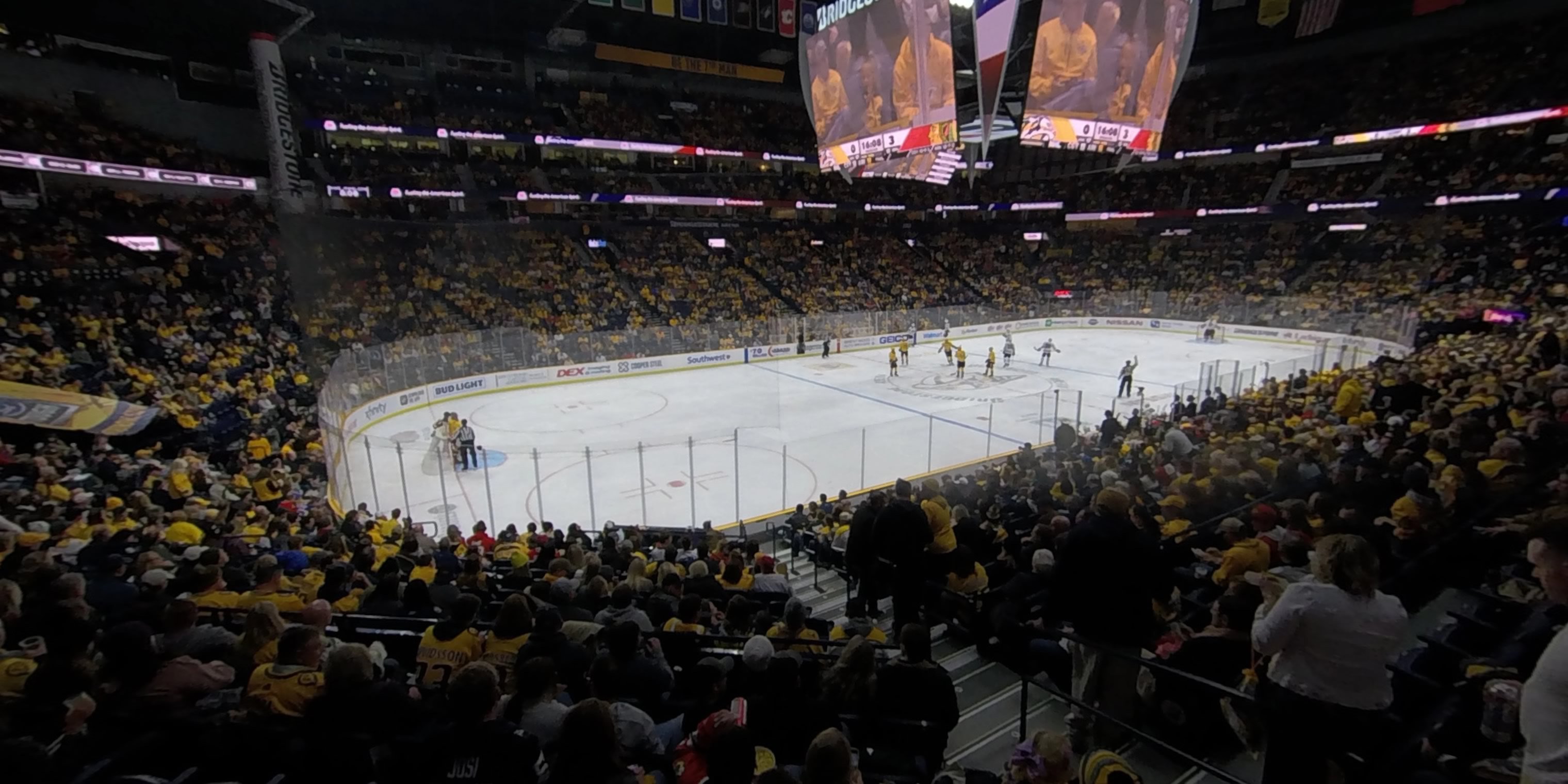 section 113 panoramic seat view  for hockey - bridgestone arena