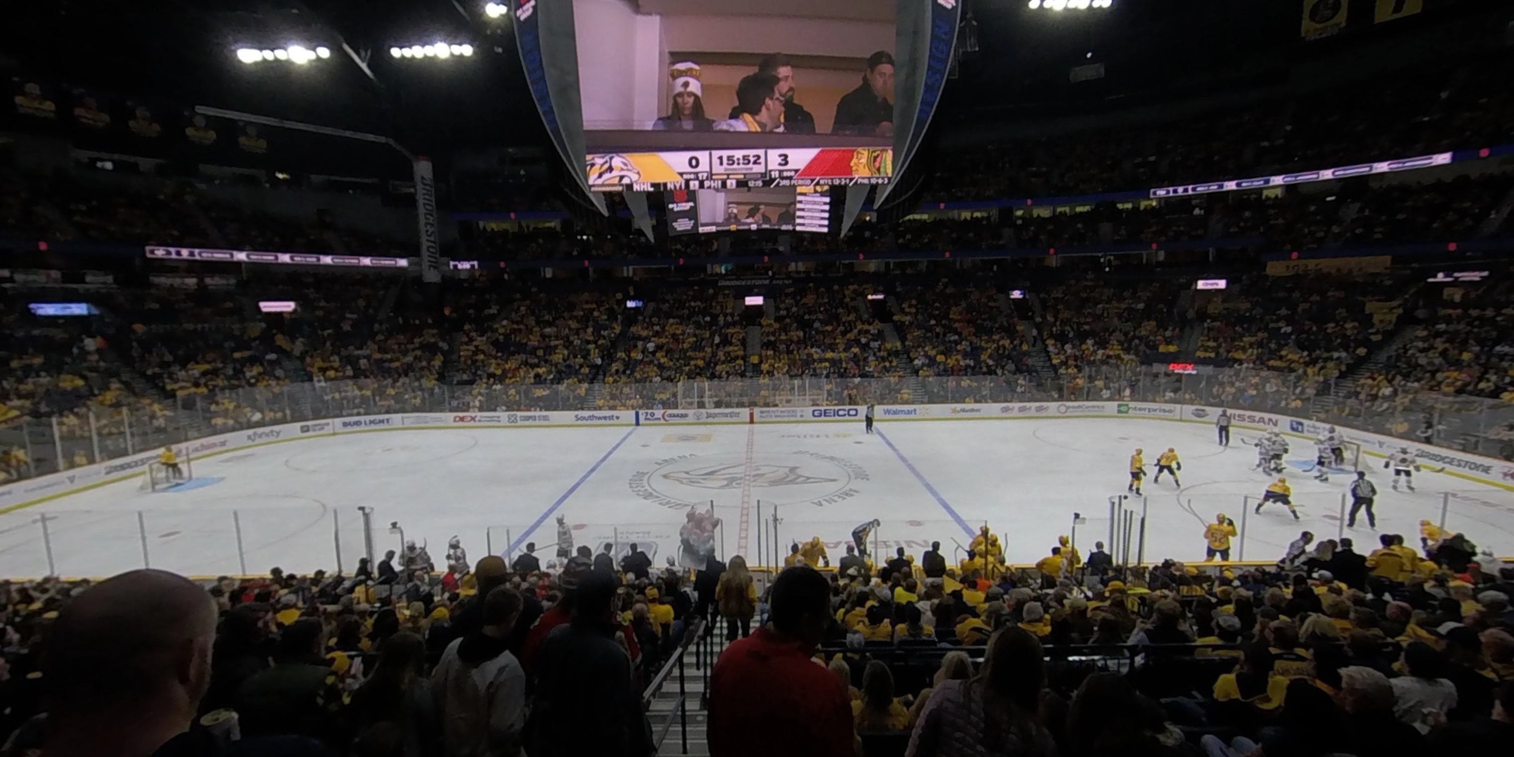 section 115 panoramic seat view  for hockey - bridgestone arena