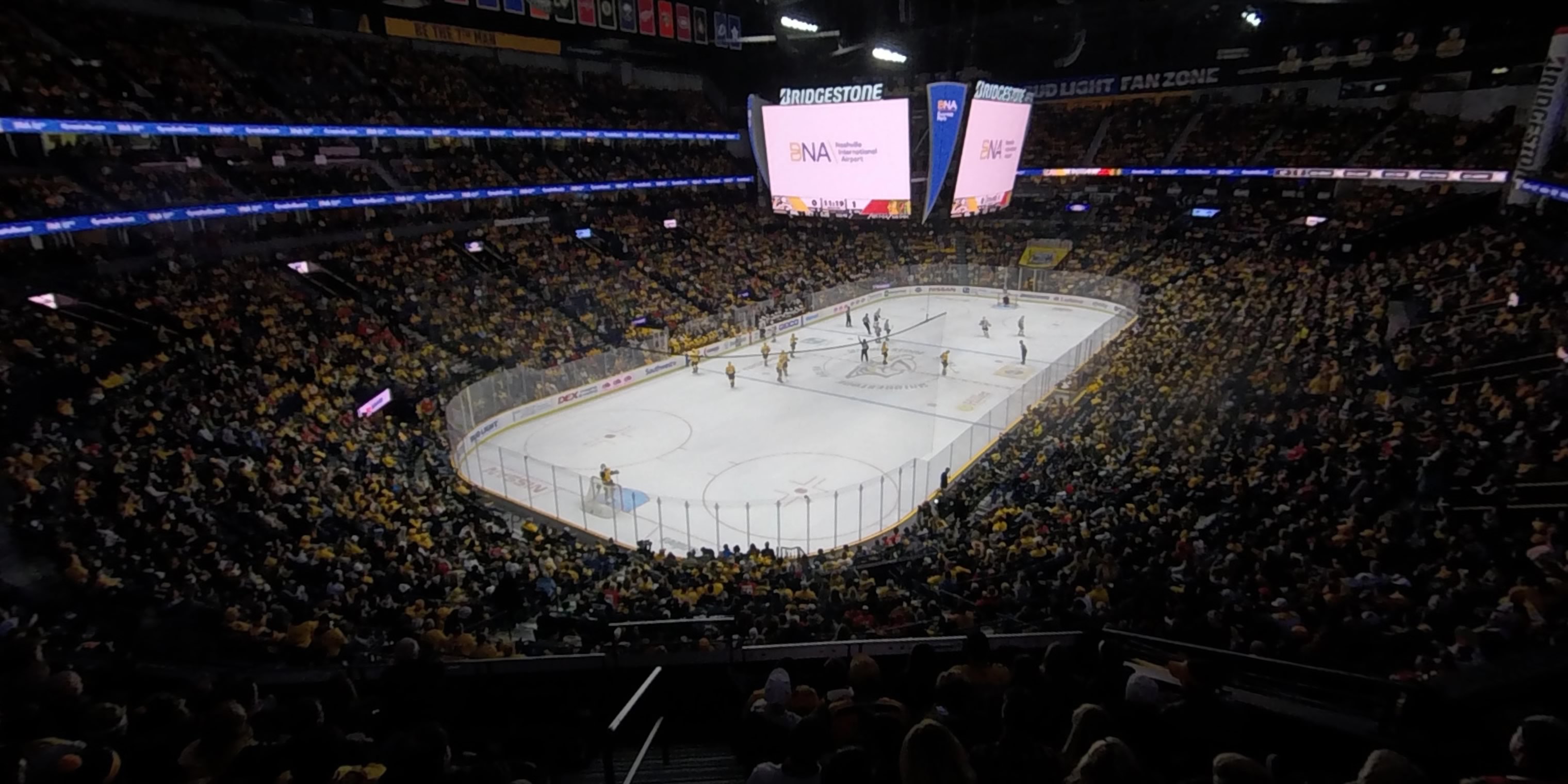 section 203 panoramic seat view  for hockey - bridgestone arena