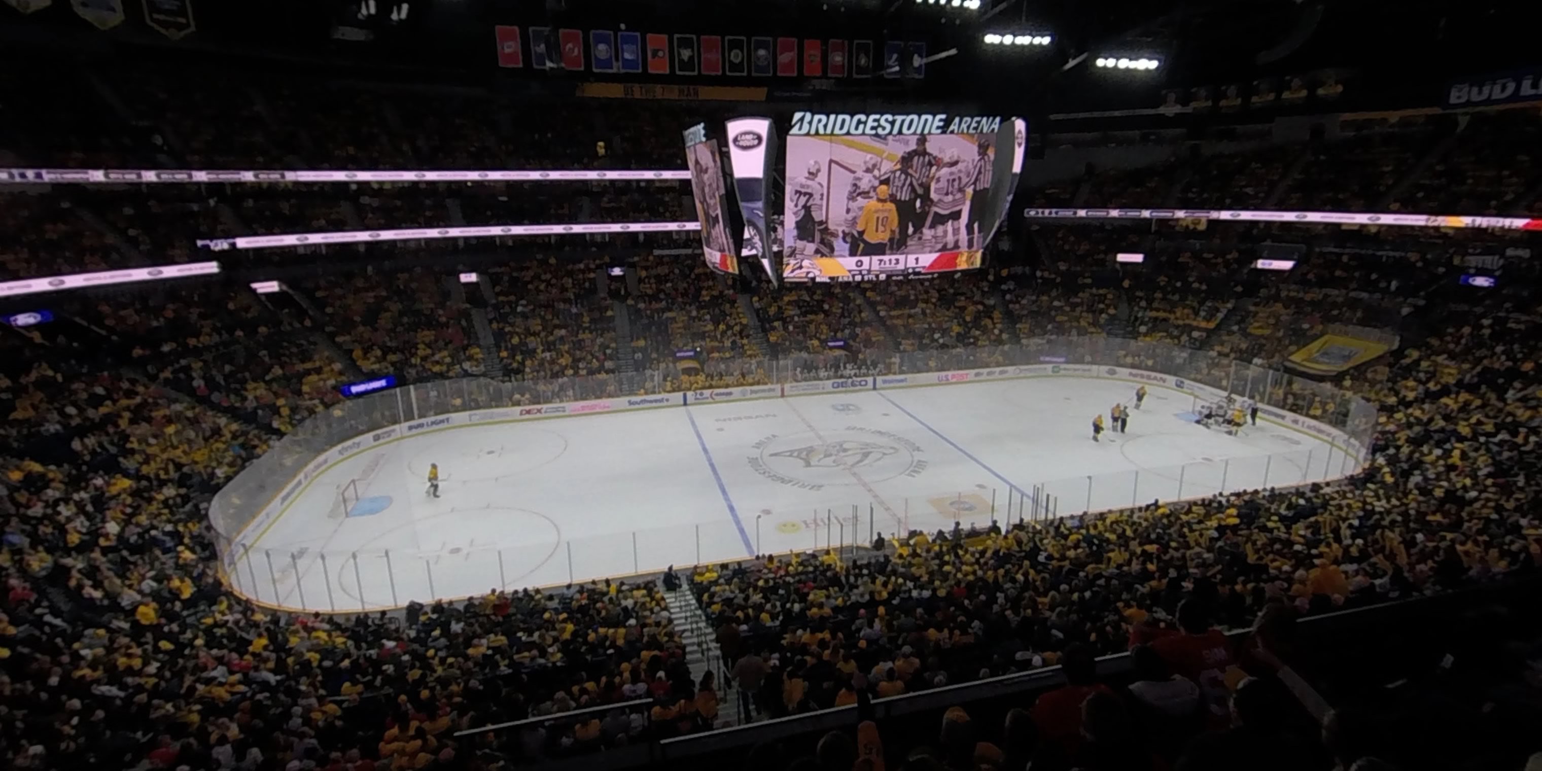 section 207 panoramic seat view  for hockey - bridgestone arena
