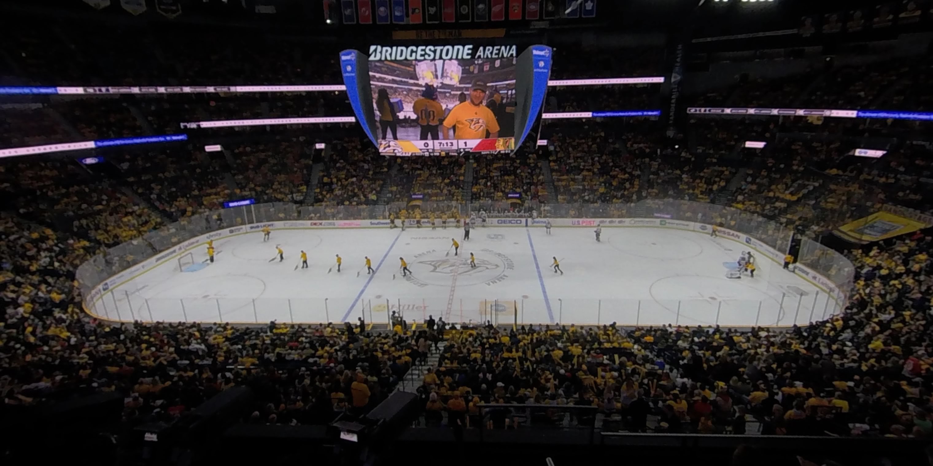 section 209 panoramic seat view  for hockey - bridgestone arena