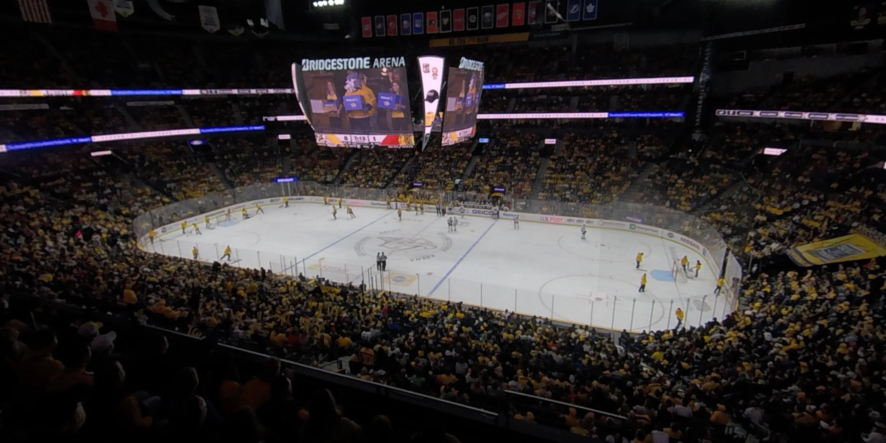 section 211 panoramic seat view  for hockey - bridgestone arena