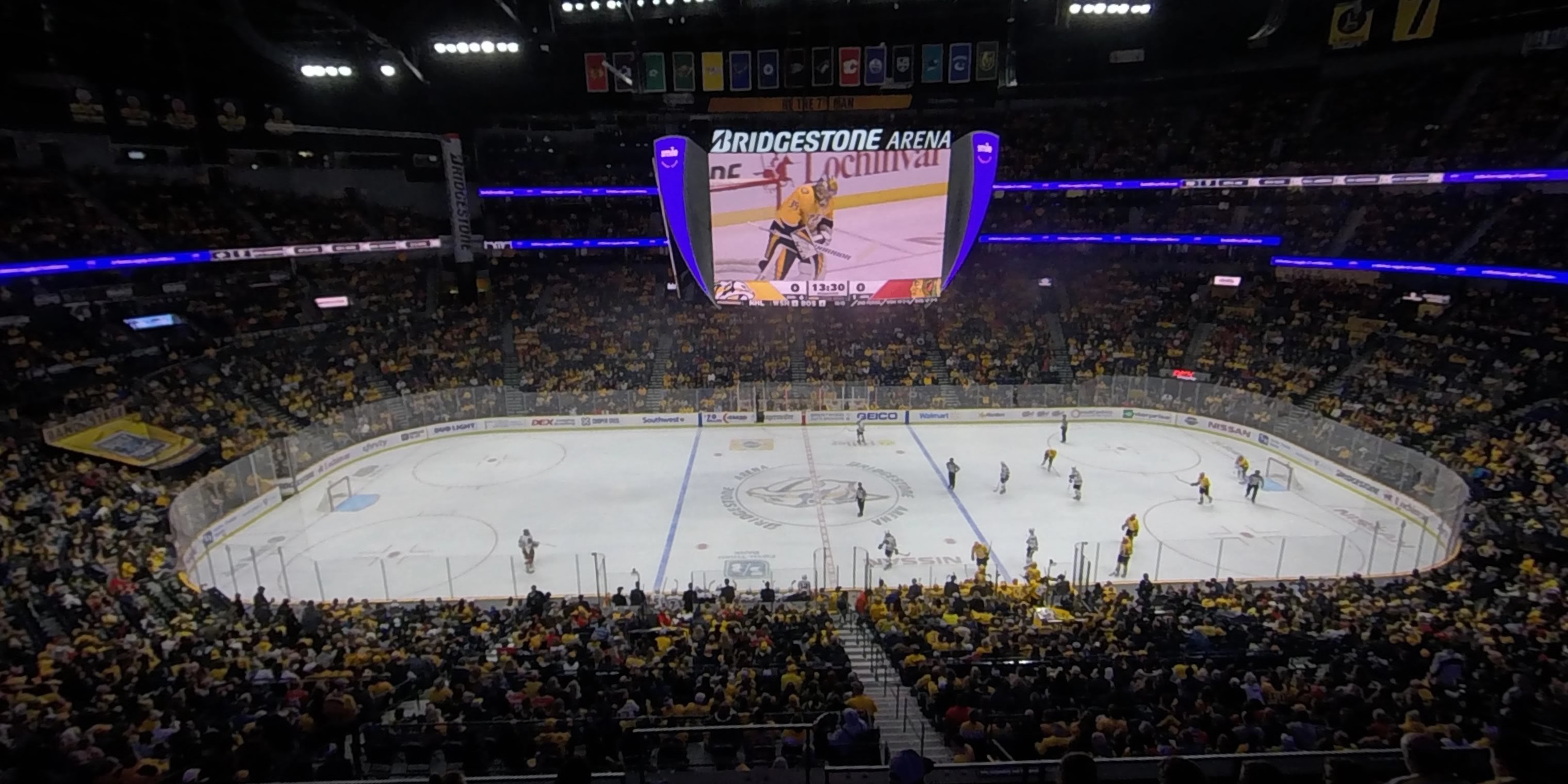 section 215 panoramic seat view  for hockey - bridgestone arena