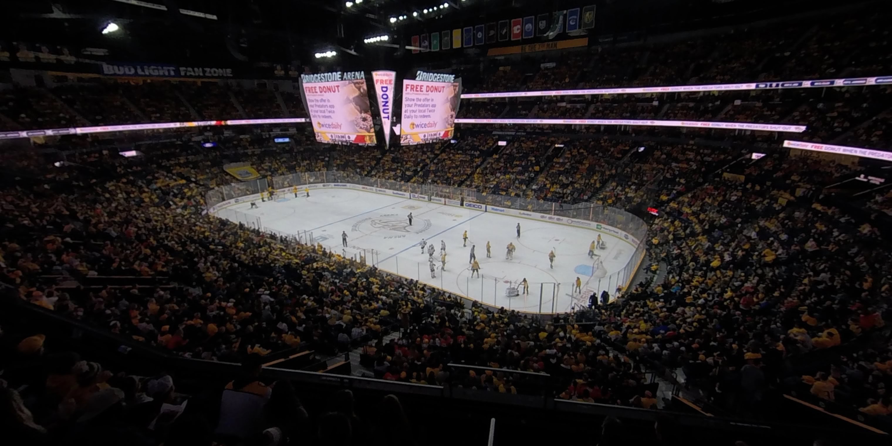 section 219 panoramic seat view  for hockey - bridgestone arena