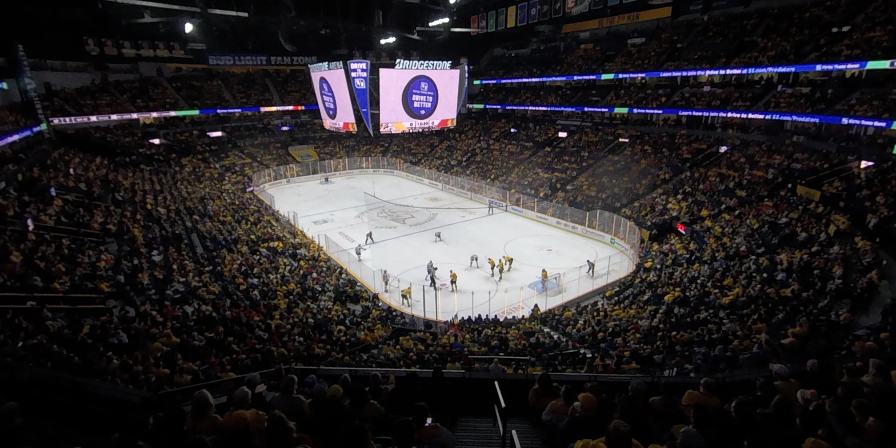 section 221 panoramic seat view  for hockey - bridgestone arena