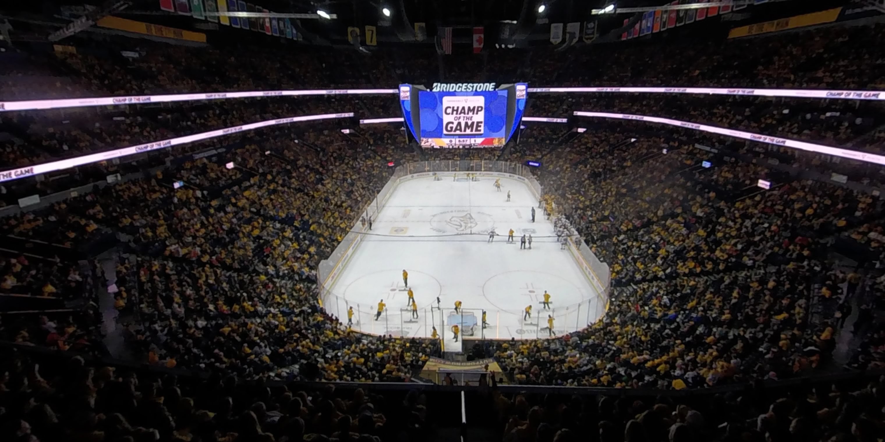 section 317 panoramic seat view  for hockey - bridgestone arena