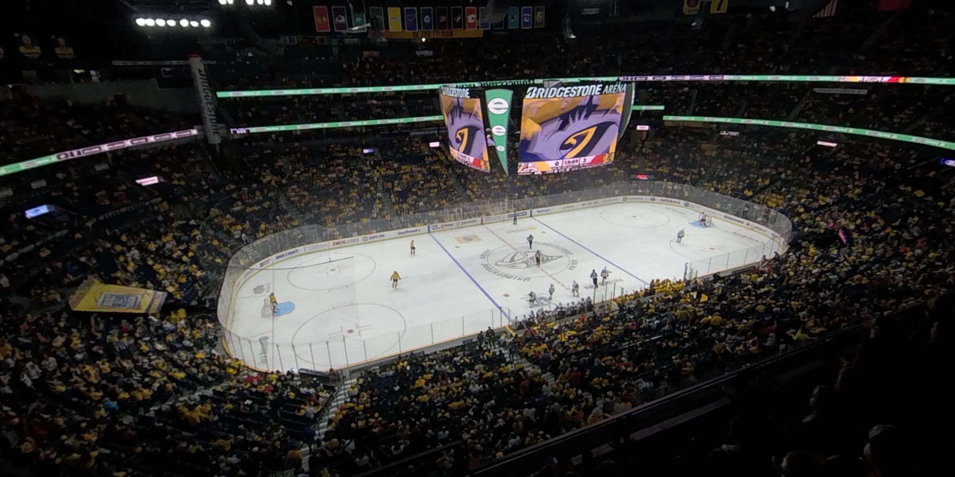 section 323 panoramic seat view  for hockey - bridgestone arena