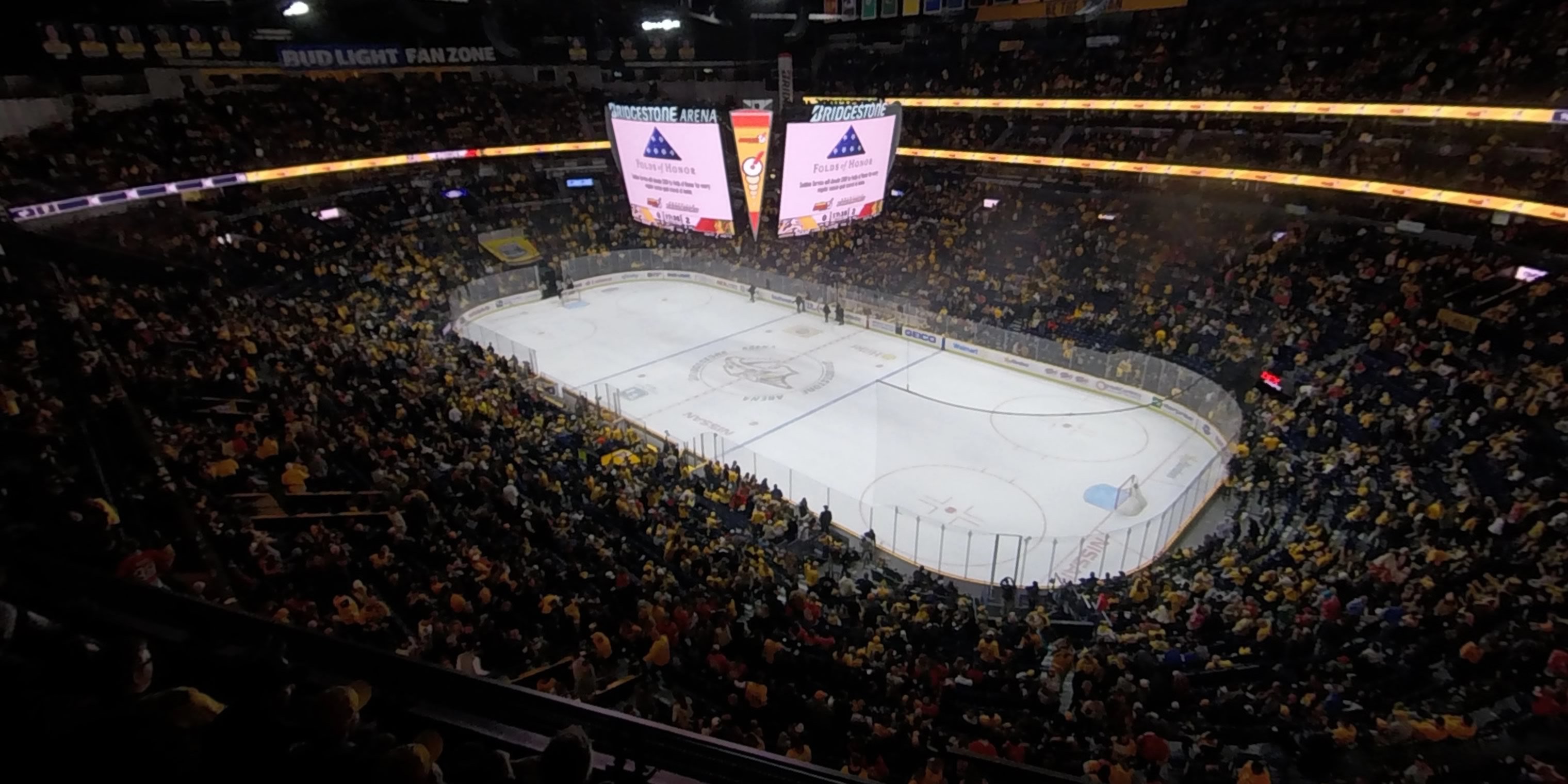 section 329 panoramic seat view  for hockey - bridgestone arena