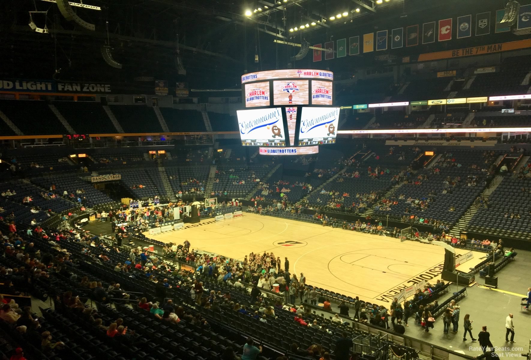 501 club, row d seat view  for basketball - bridgestone arena