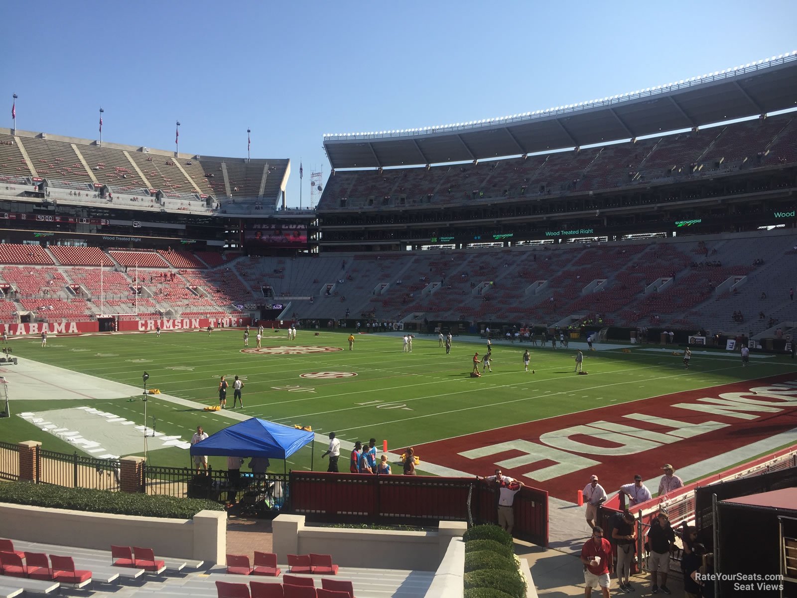 section a, row 20 seat view  - bryant-denny stadium