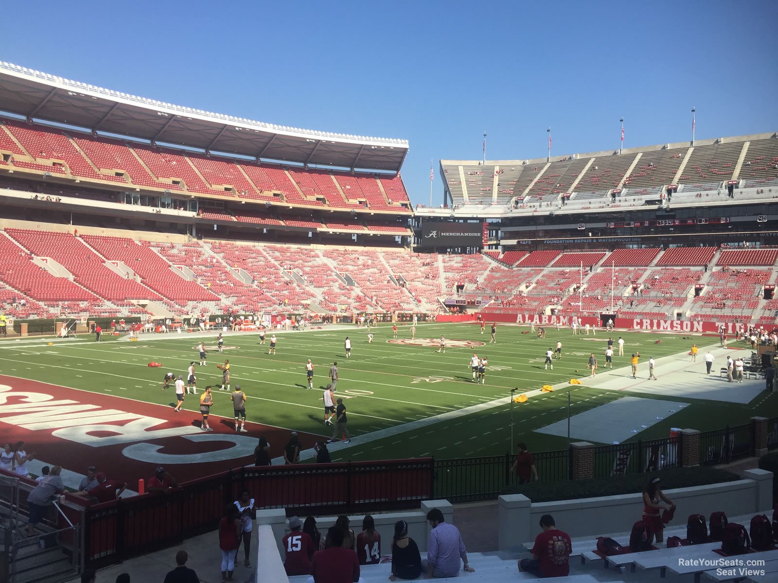 section aa, row 20 seat view  - bryant-denny stadium
