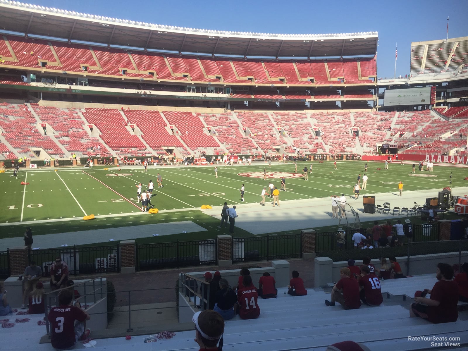 section dd, row 20 seat view  for football - bryant-denny stadium