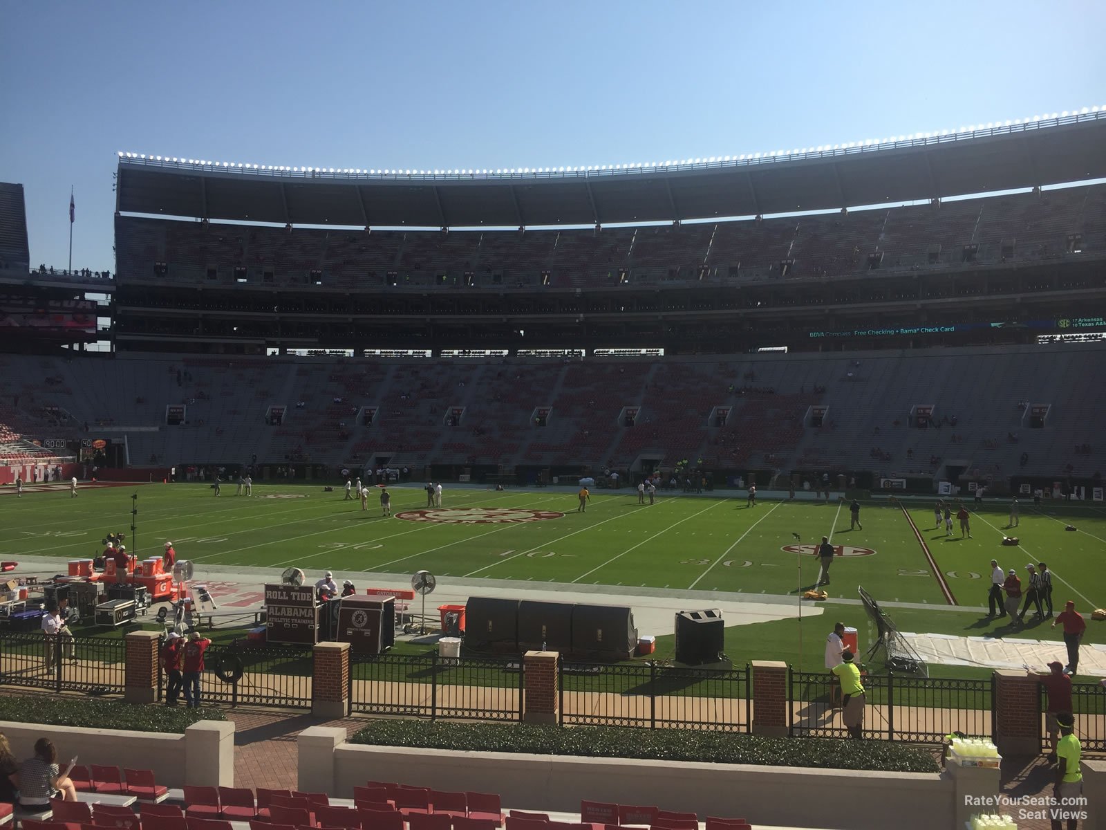 section e, row 20 seat view  - bryant-denny stadium
