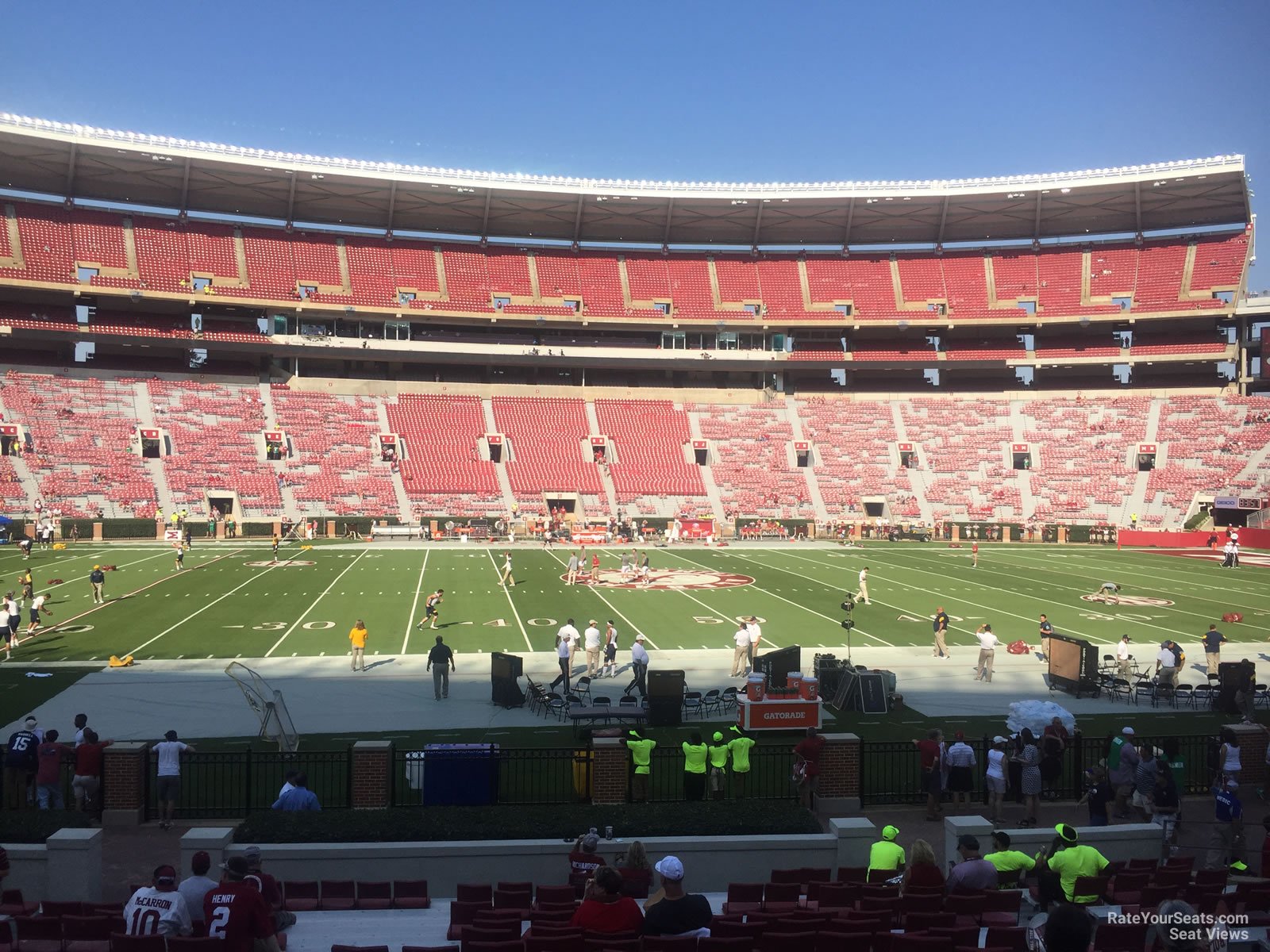 section ff, row 20 seat view  - bryant-denny stadium