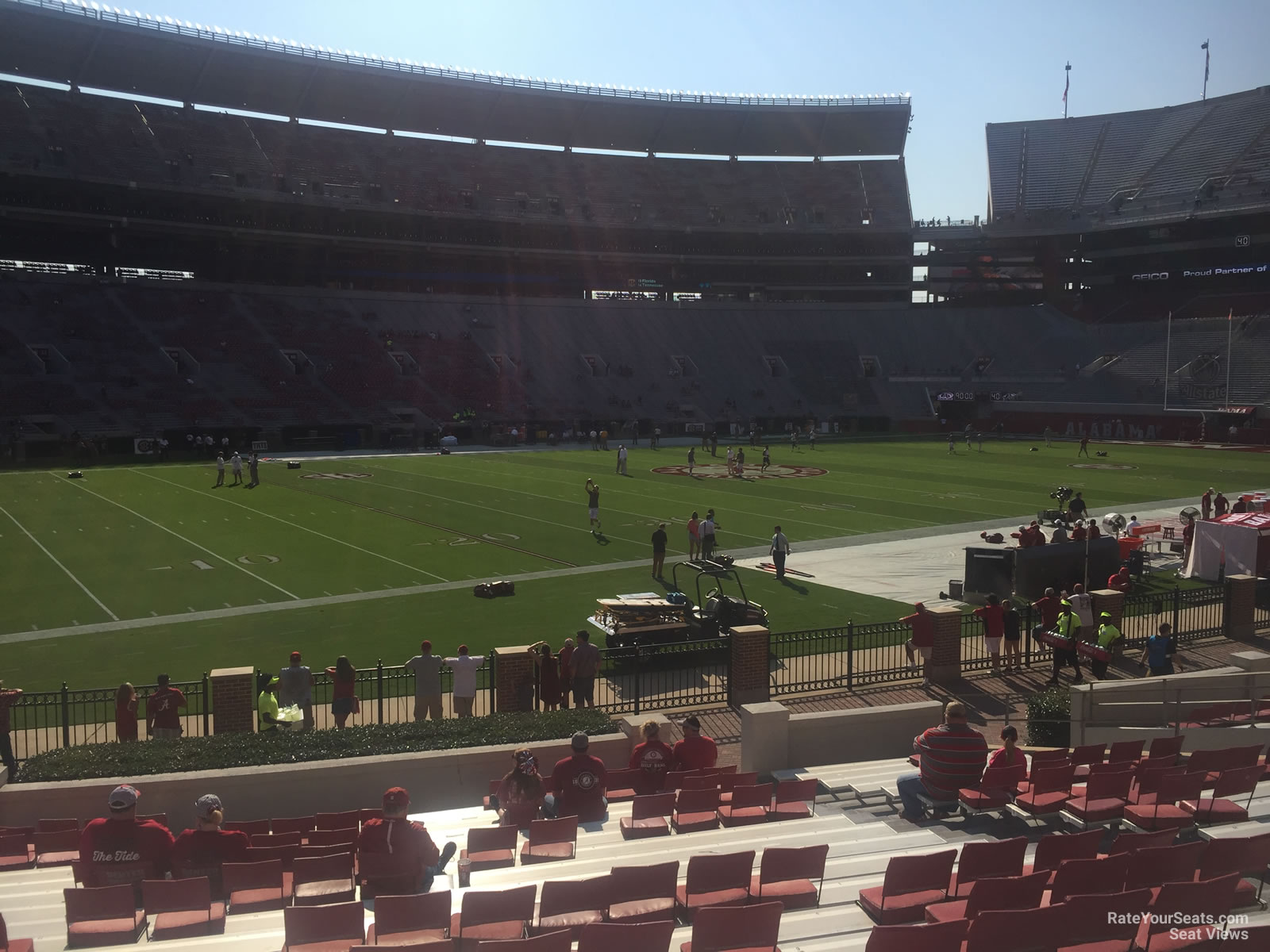section l, row 20 seat view  - bryant-denny stadium