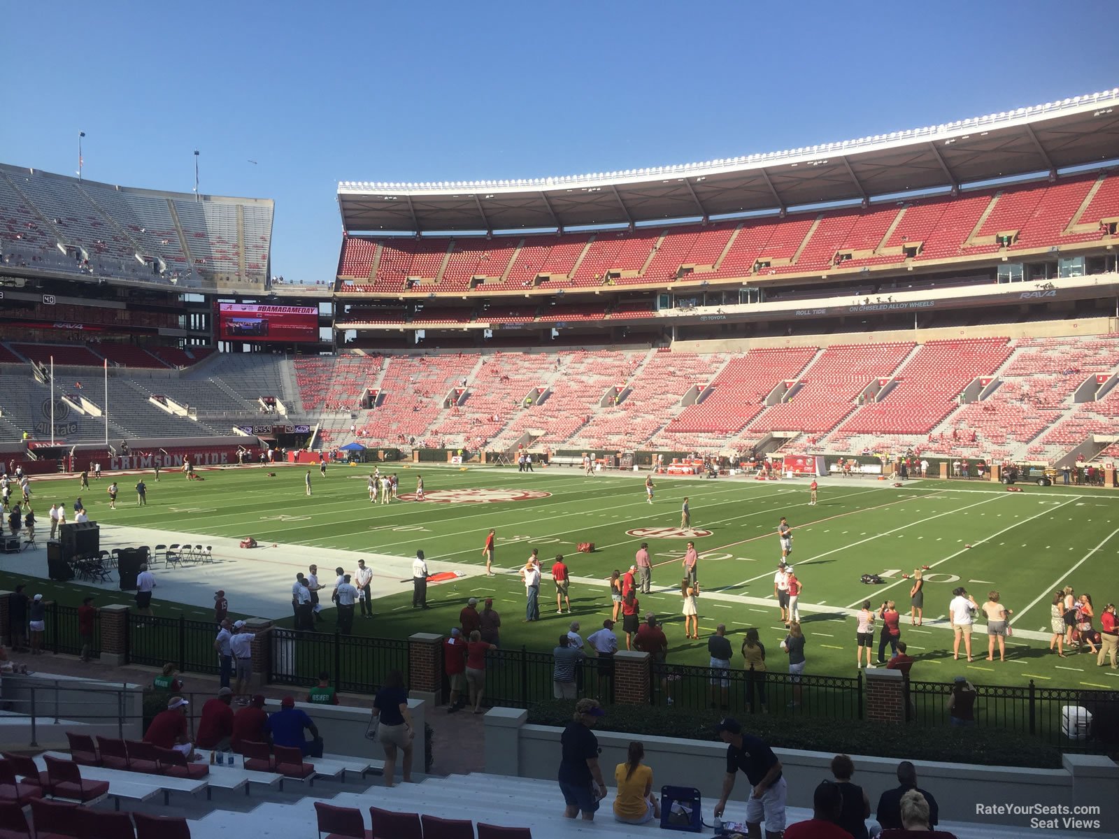 bryant denny stadium section ll rateyourseats com alabama bryant denny stadium seating chart