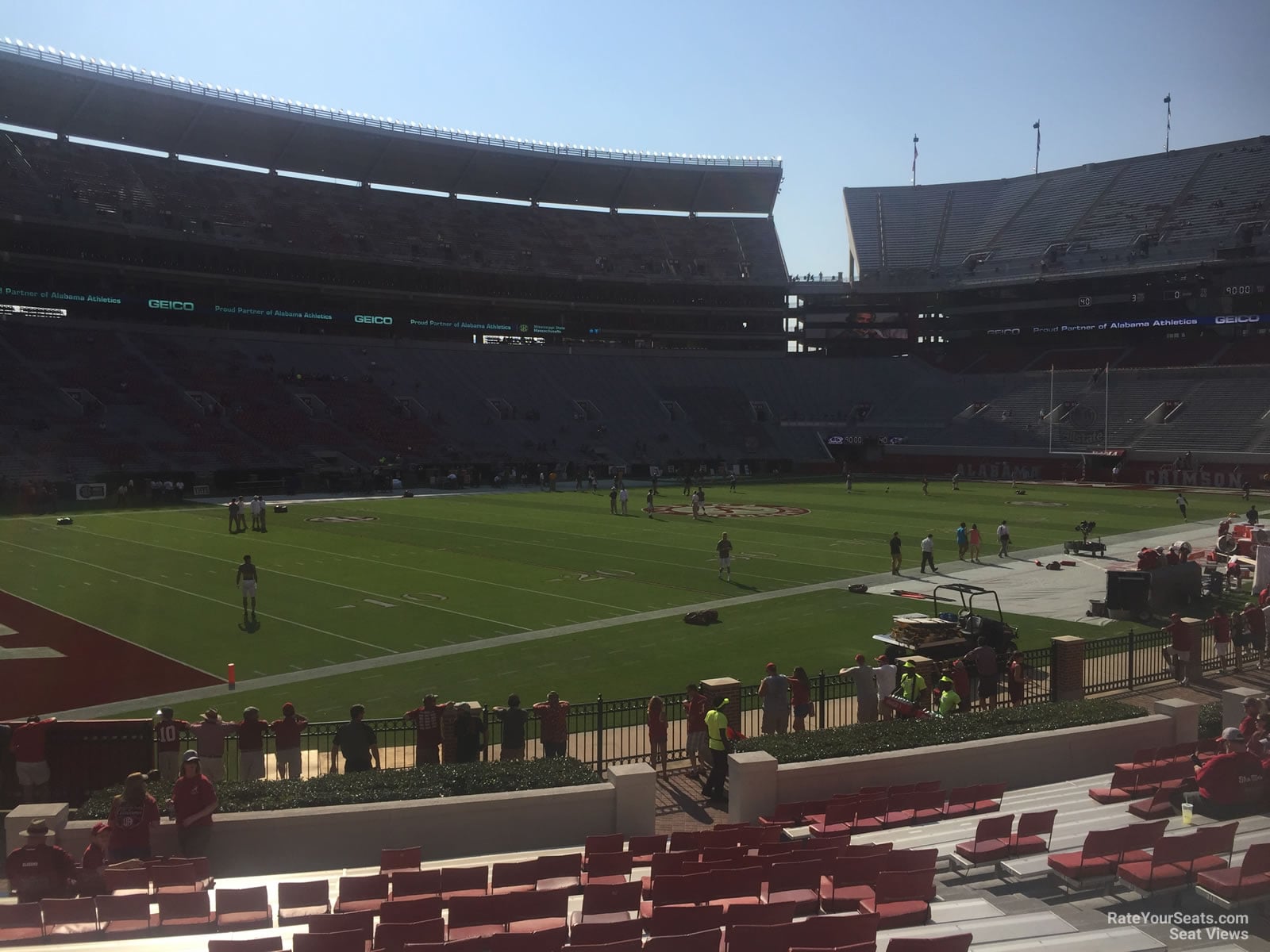 section m, row 20 seat view for football - bryant-denny stadium