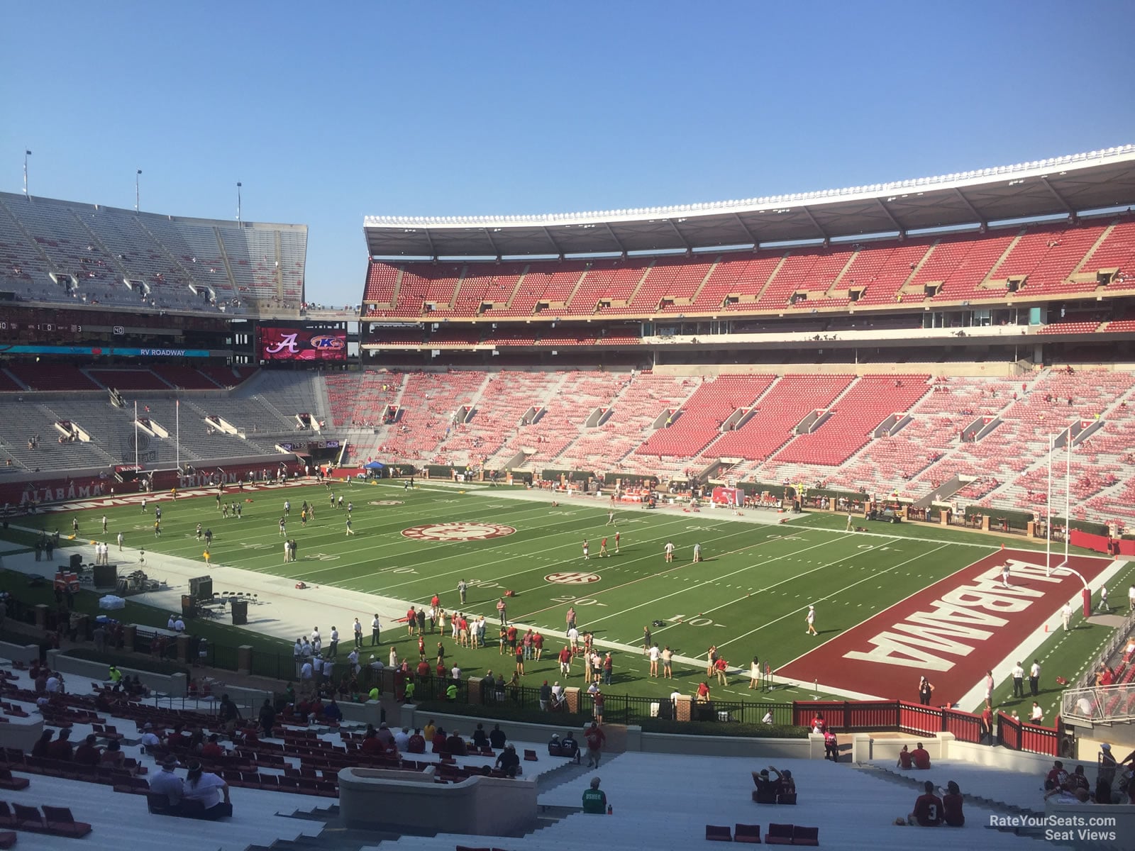 section mm, row 55 seat view  for football - bryant-denny stadium