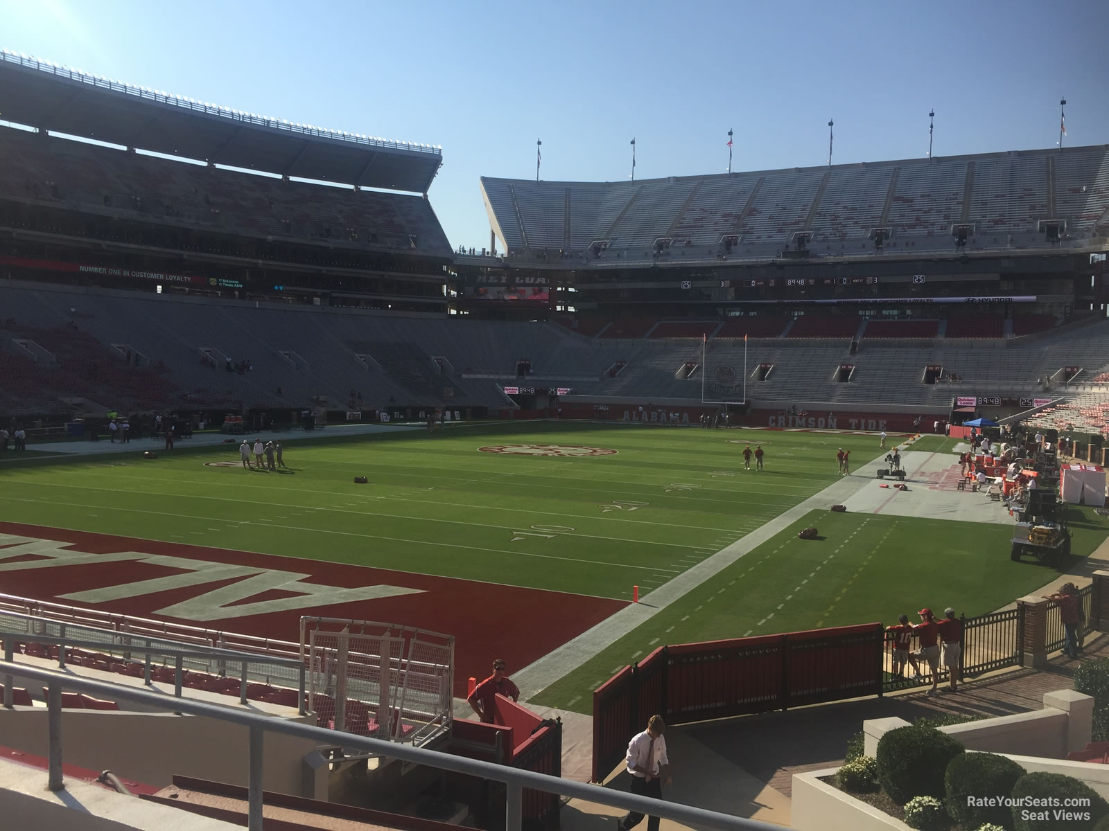 section n1, row 25 seat view  - bryant-denny stadium