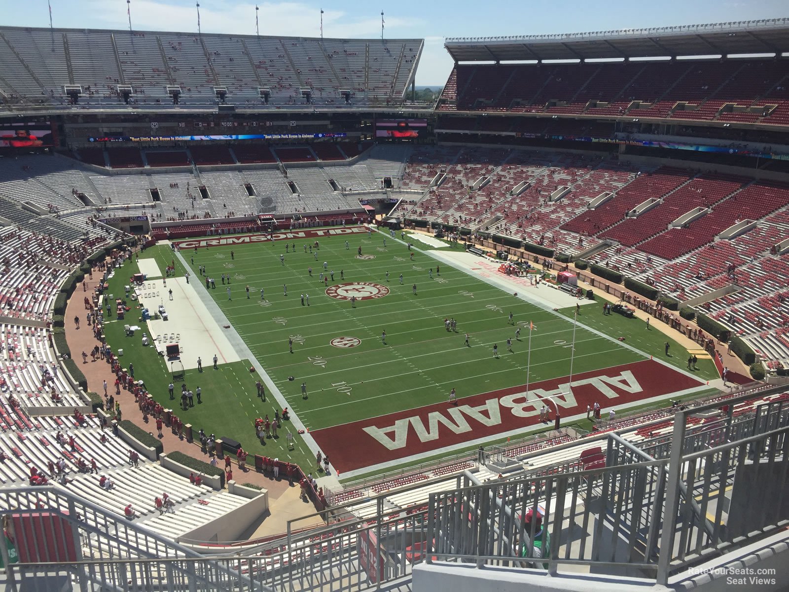 section nn11, row 10 seat view  - bryant-denny stadium