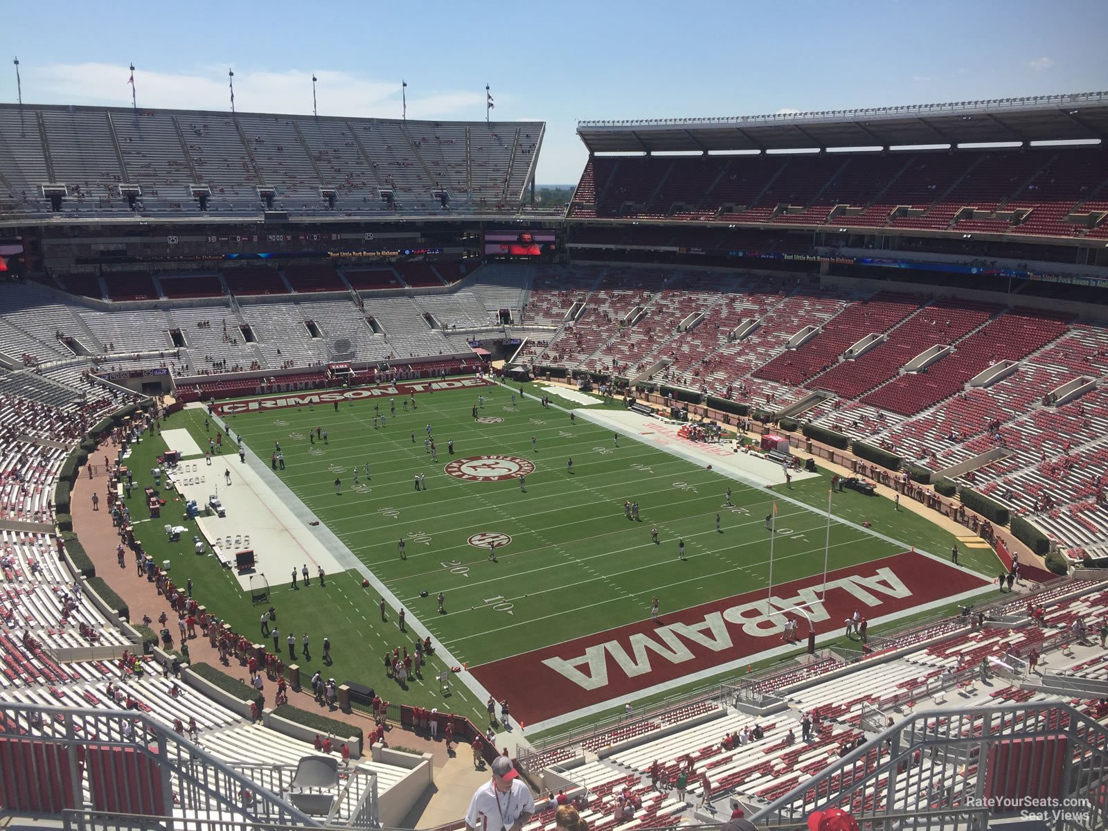 section nn12, row 10 seat view  - bryant-denny stadium