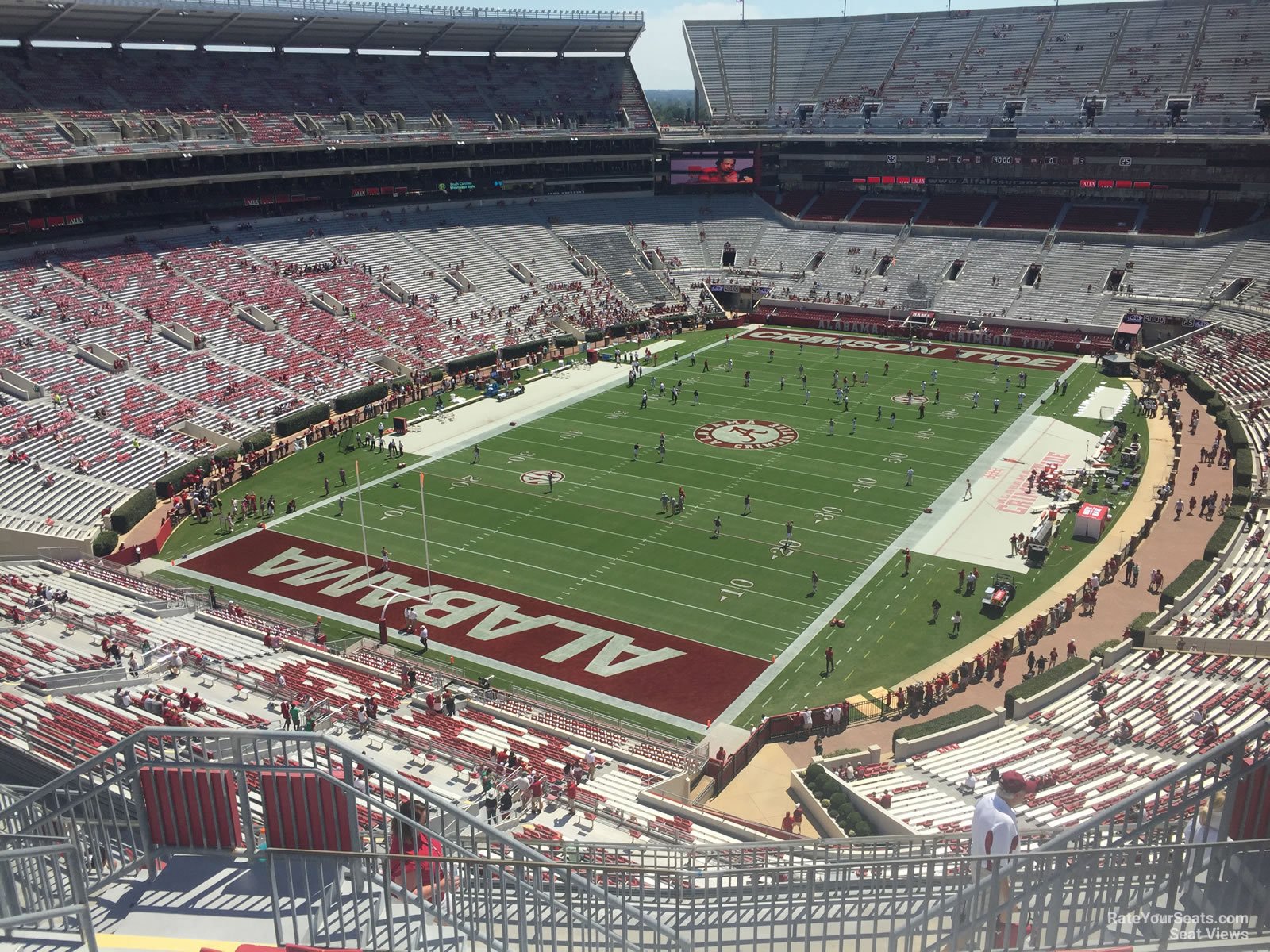 section nn3, row 10 seat view  - bryant-denny stadium