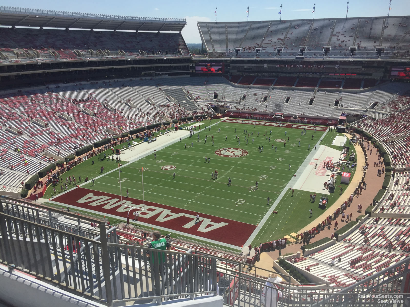 section nn4, row 10 seat view  - bryant-denny stadium