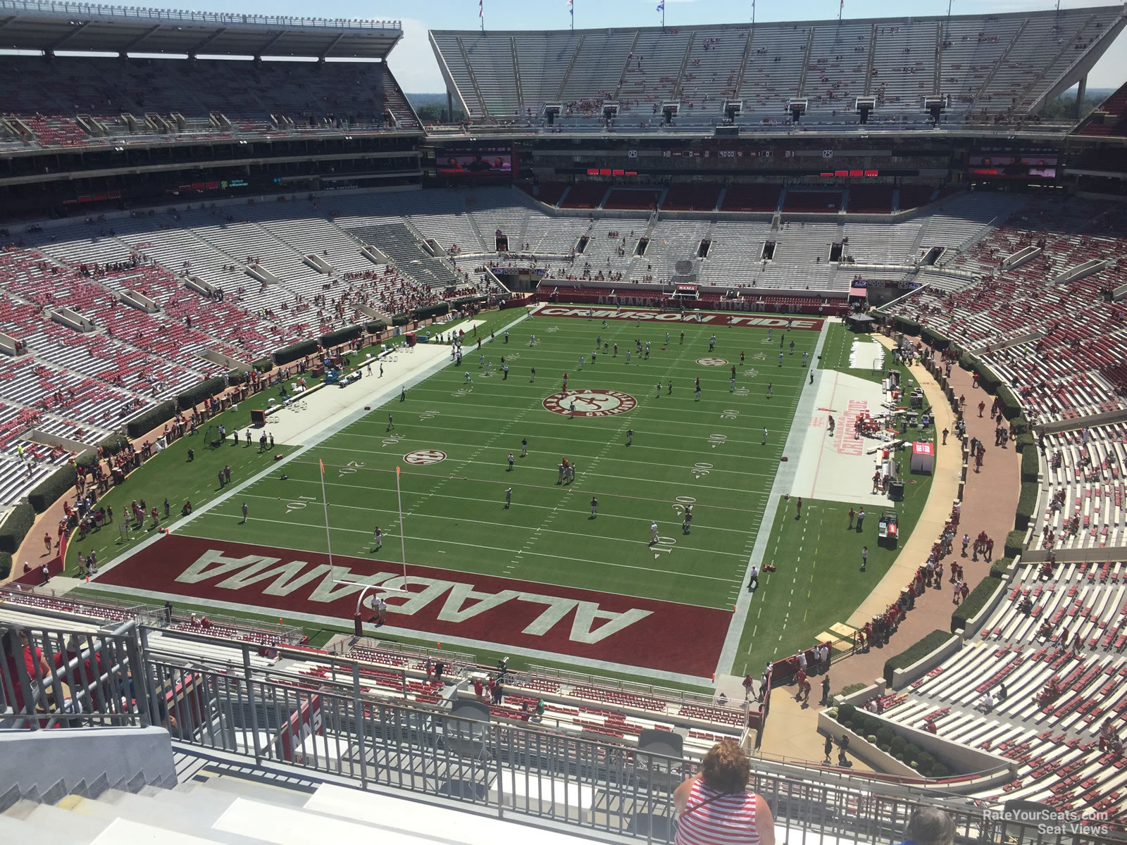 section nn5, row 10 seat view  - bryant-denny stadium