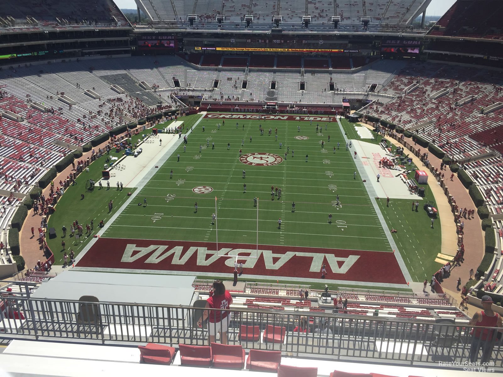 section nn7, row 10 seat view  - bryant-denny stadium